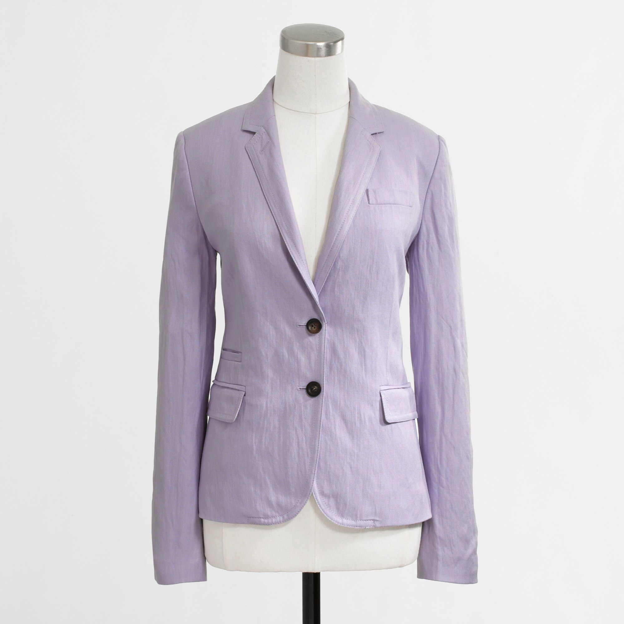 Factory tailored boy blazer in purple linen Factory