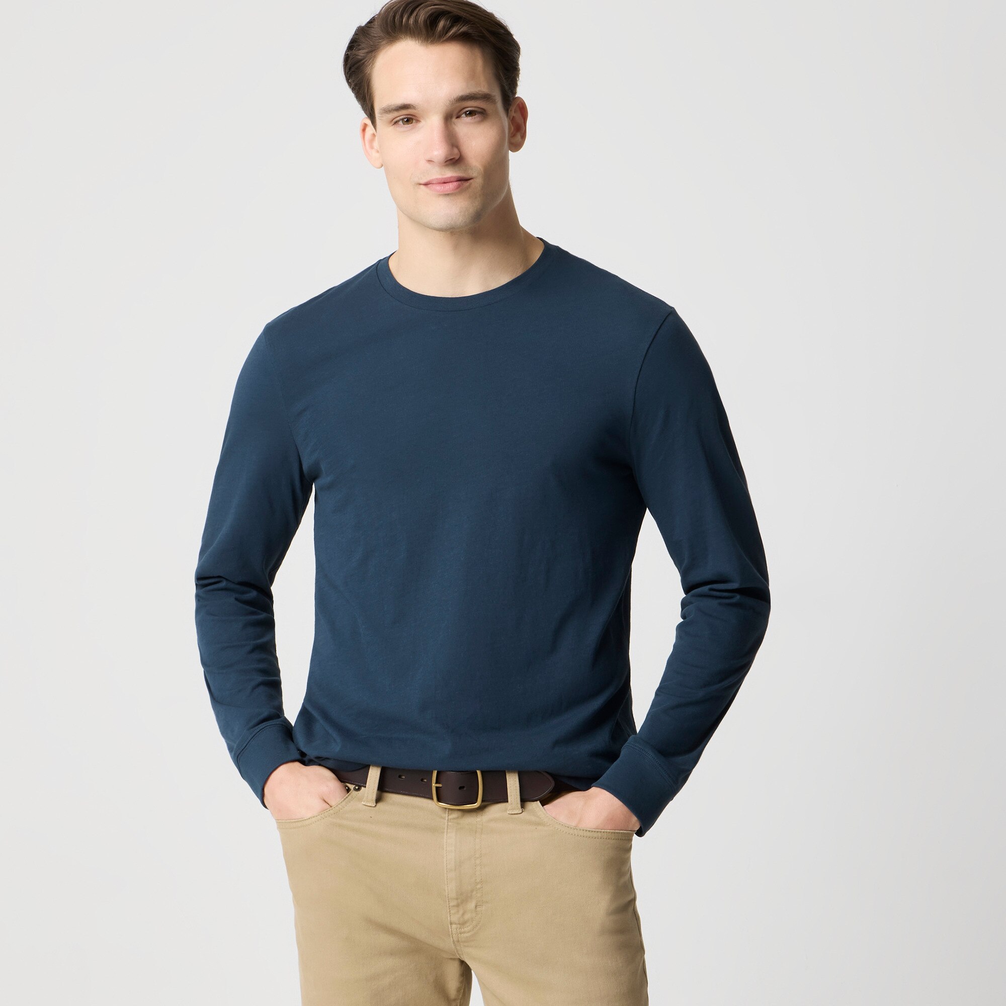 Long-sleeve jersey tee