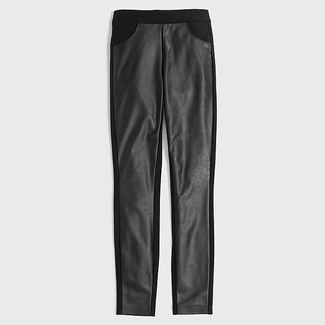 Factory leather-panel Gigi pant : FactoryWomen Knit Pants & Leggings ...