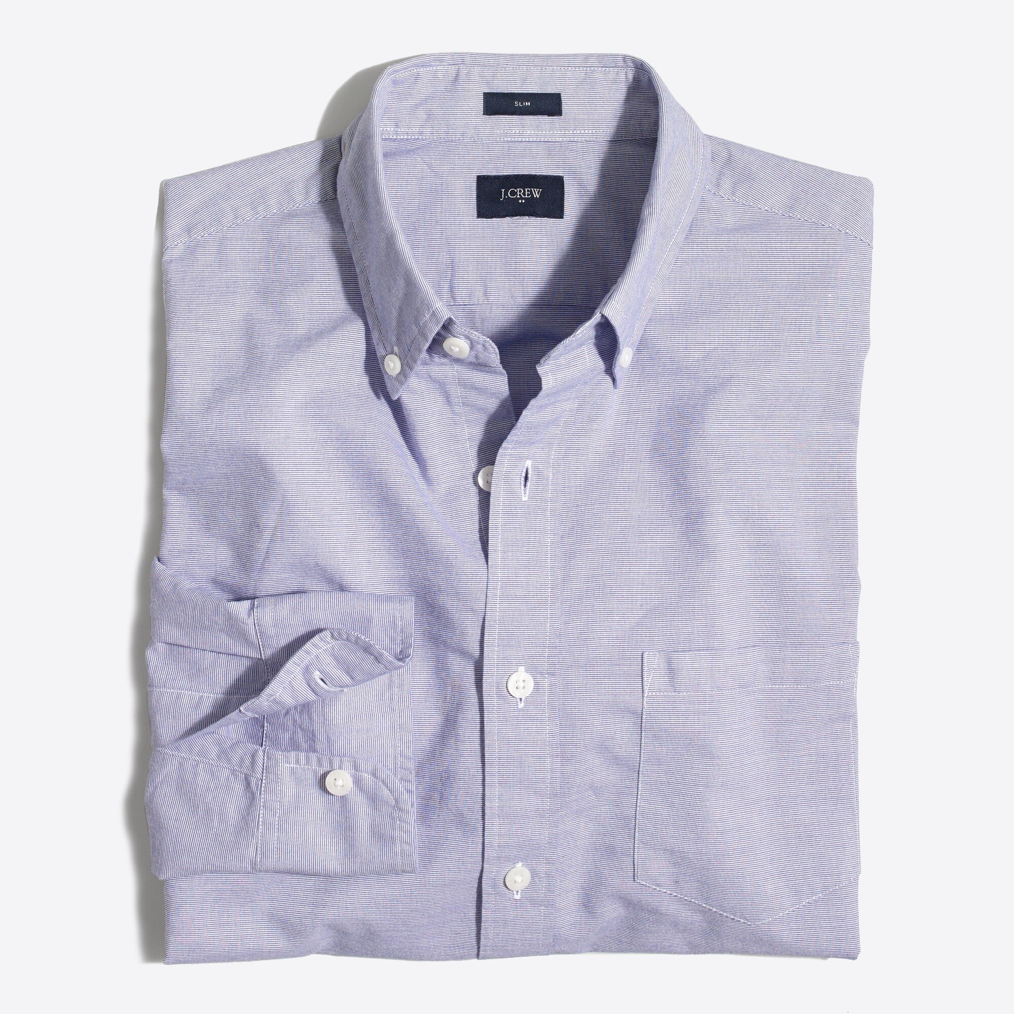 Slim washed shirt in horizontal stripe : FactoryMen Authentic Washed