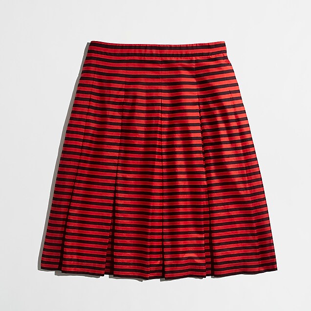 Factory stripe flare skirt : | Factory