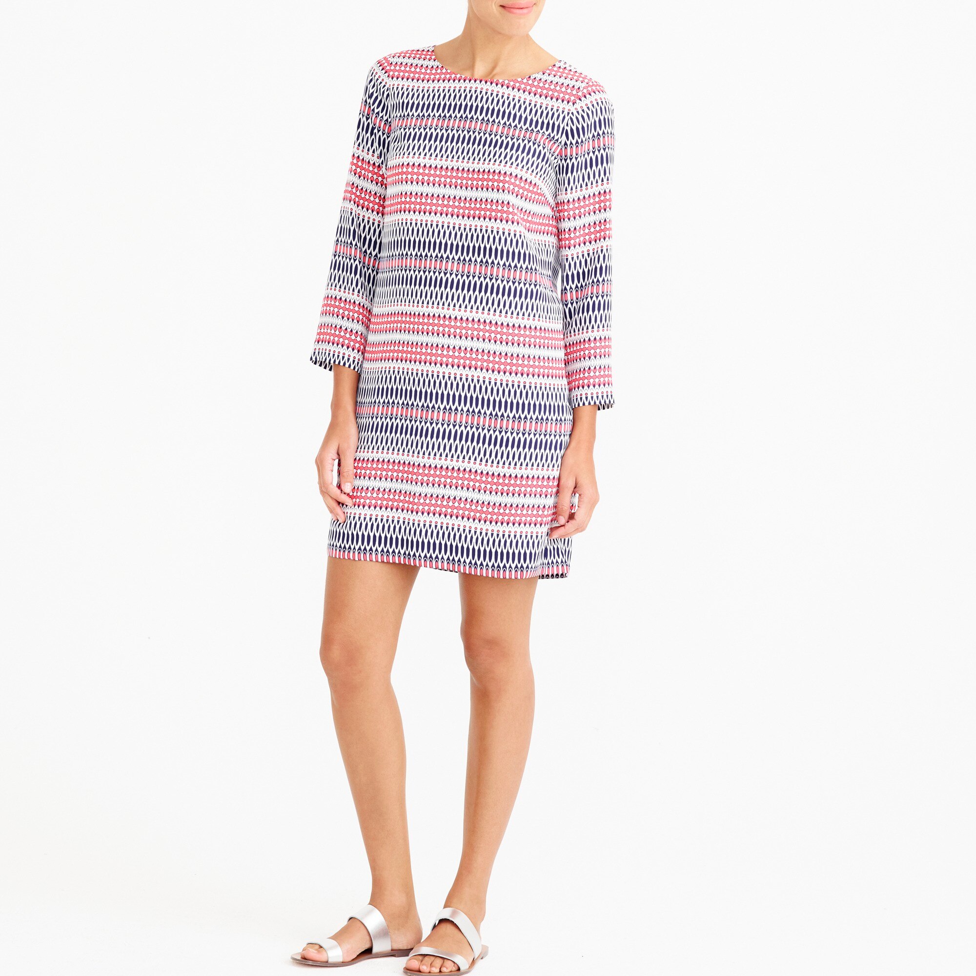 petite three quarter sleeve dresses