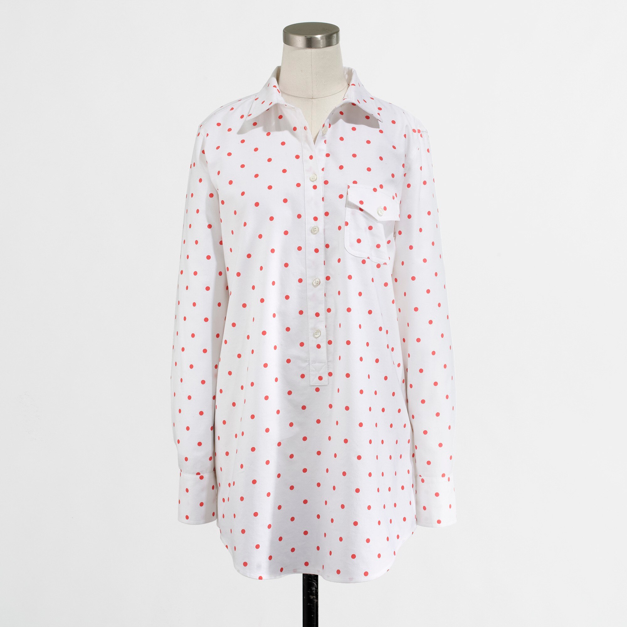 Factory dotted oxford pocket tunic FactoryWomen Tunics Factory
