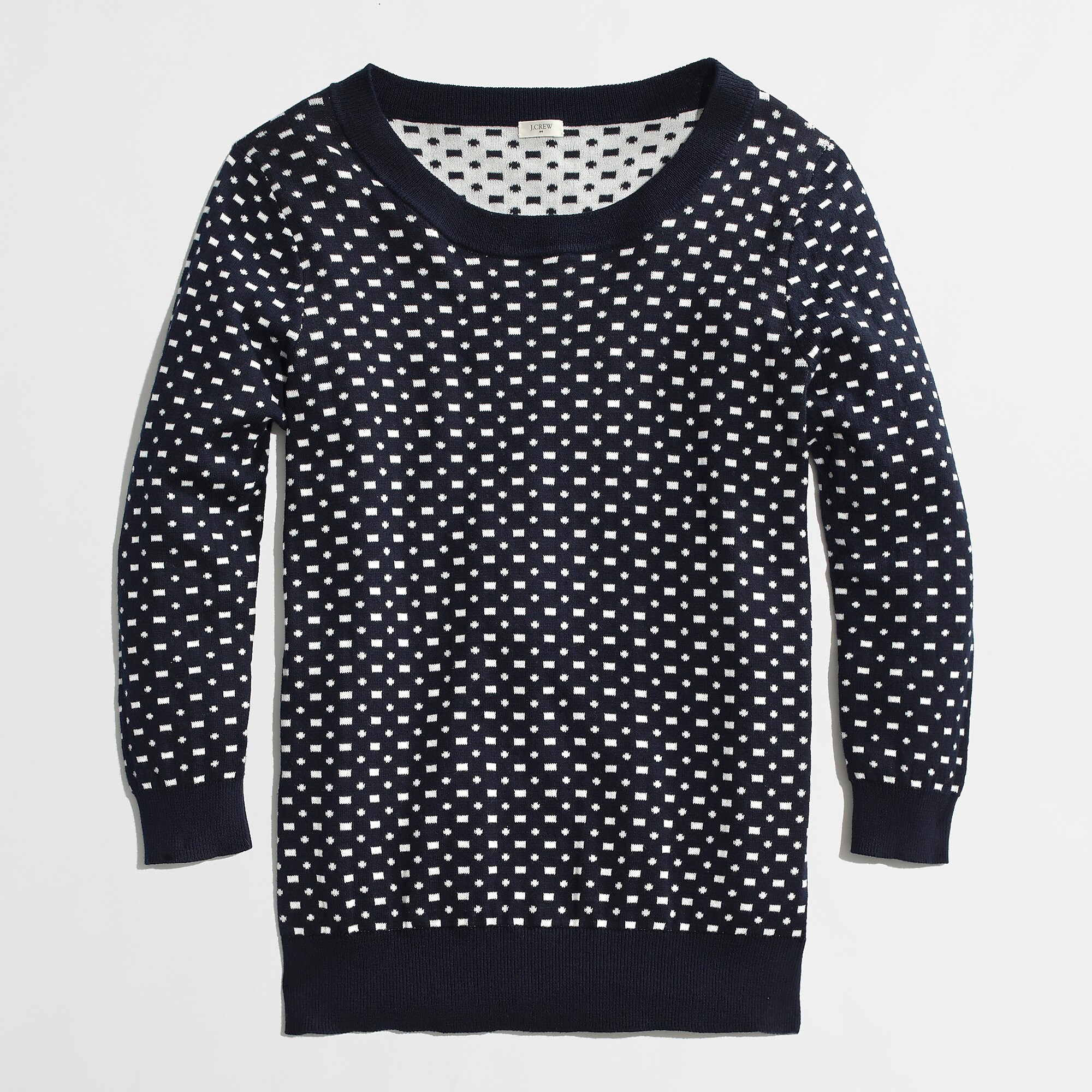 Factory double-knit Charley sweater in dash dot : FactoryWomen ...