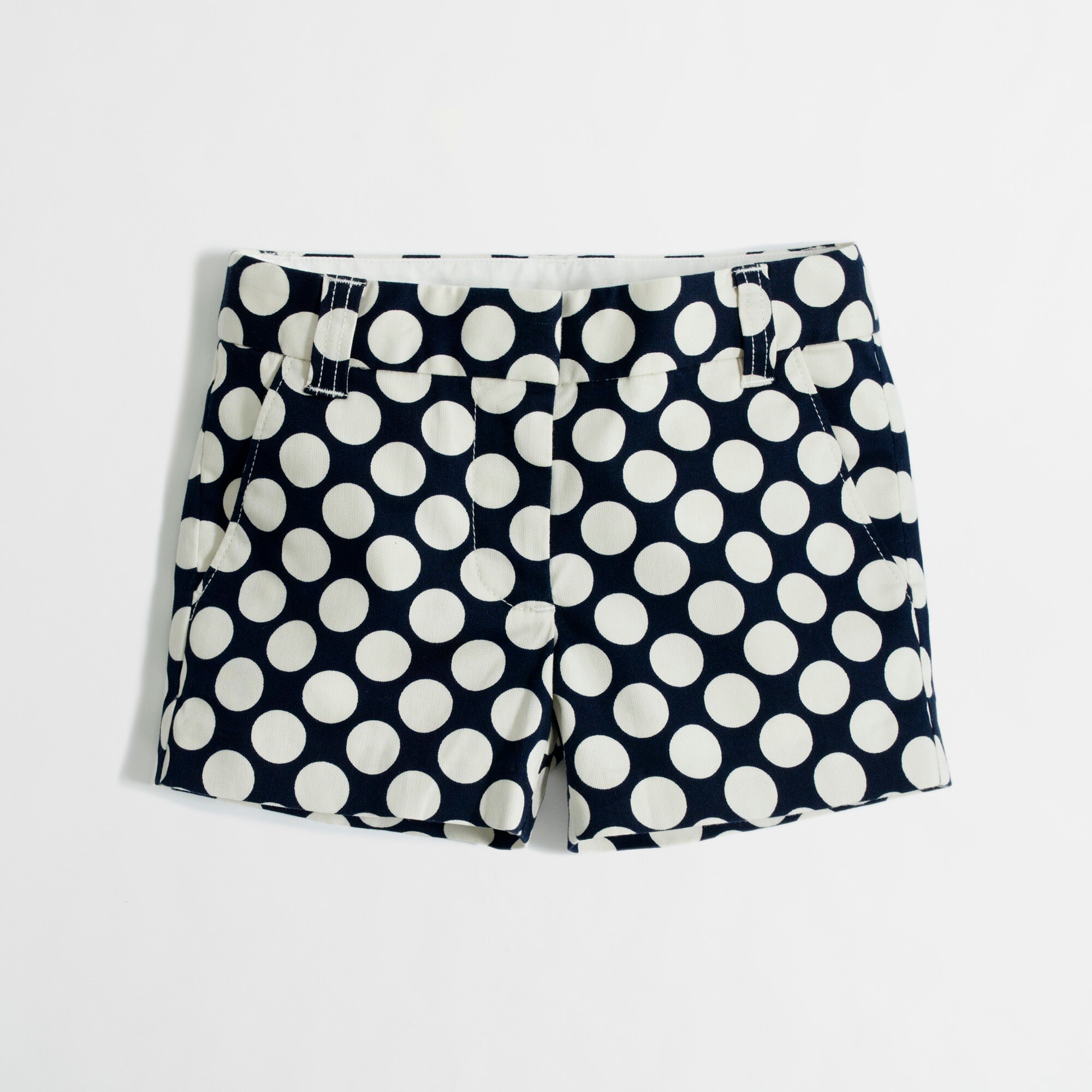 girls white chino shorts