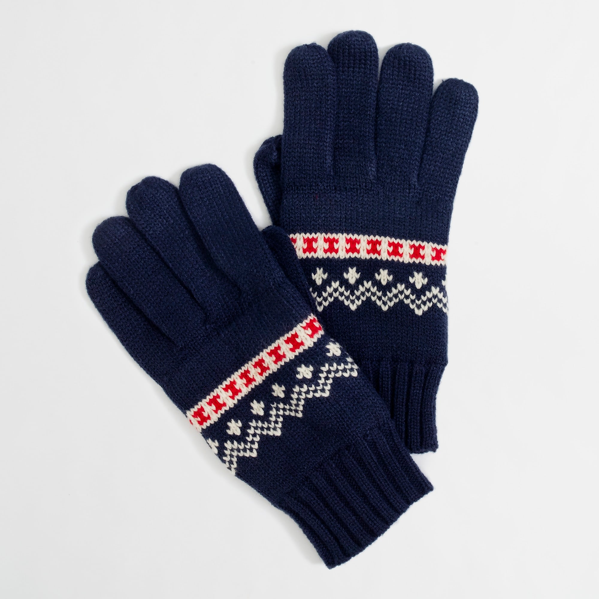 Factory festive Fair Isle gloves : | Factory