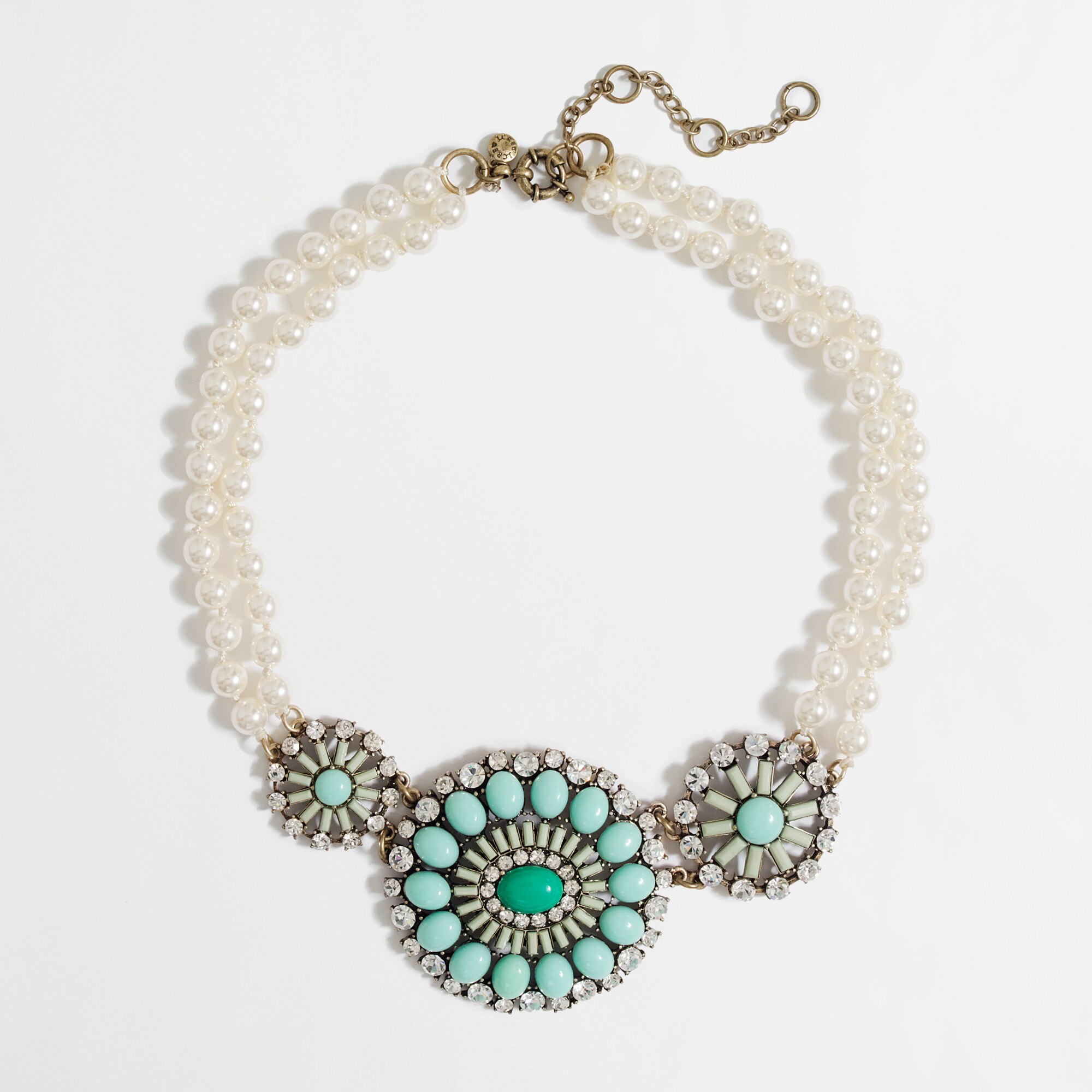 Factory pearl and crystal collar necklace FactoryWomen Necklaces