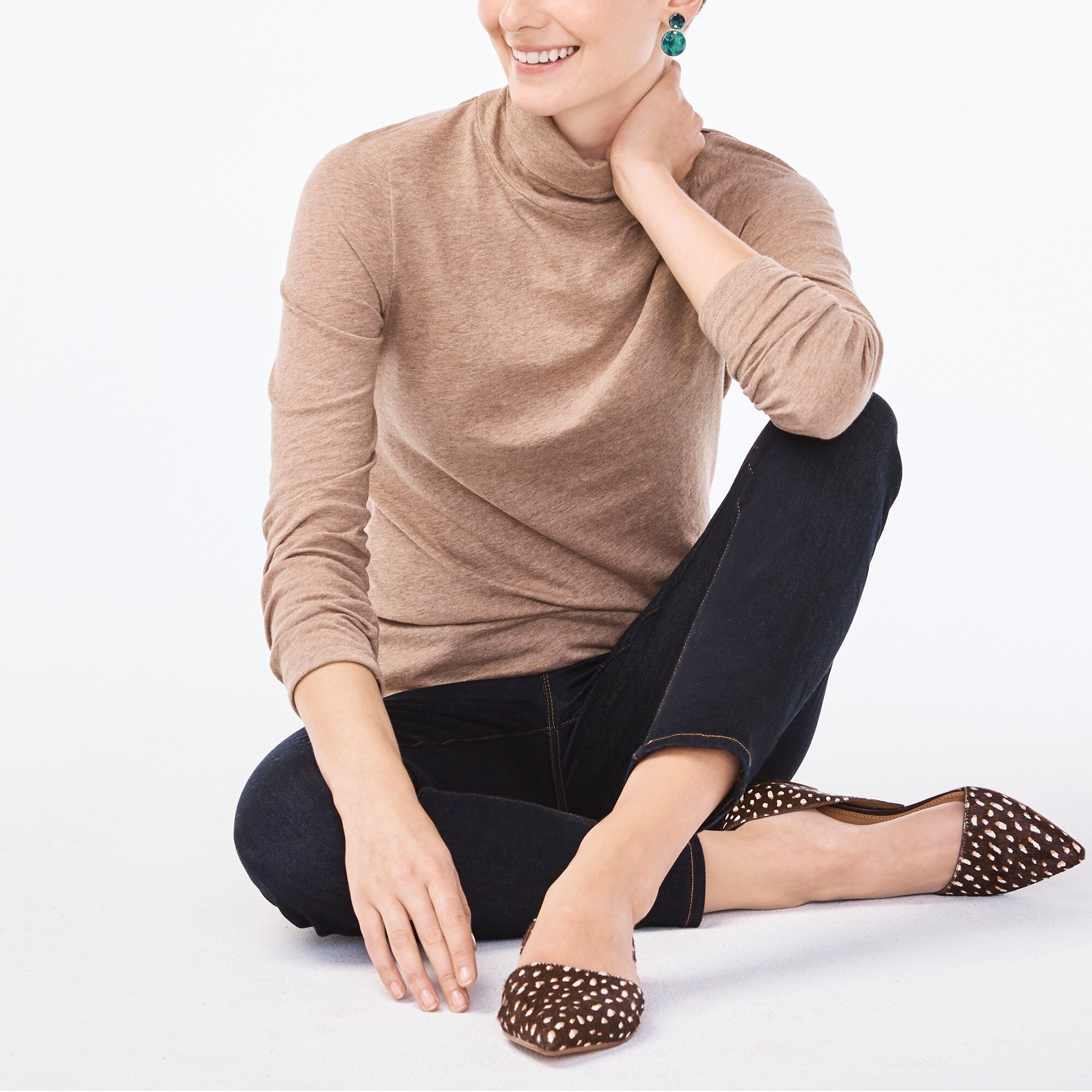 j crew tissue turtlenecks