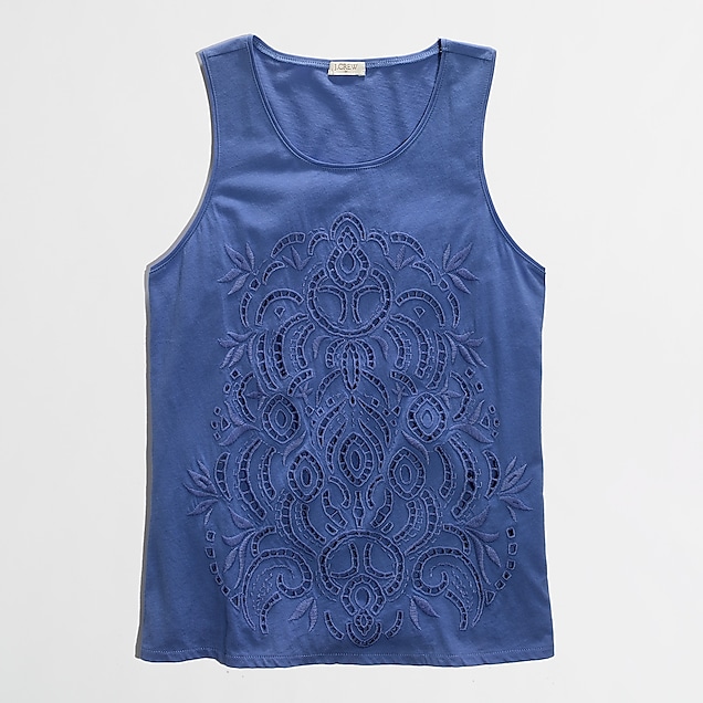 Factory lace-front tank : | Factory