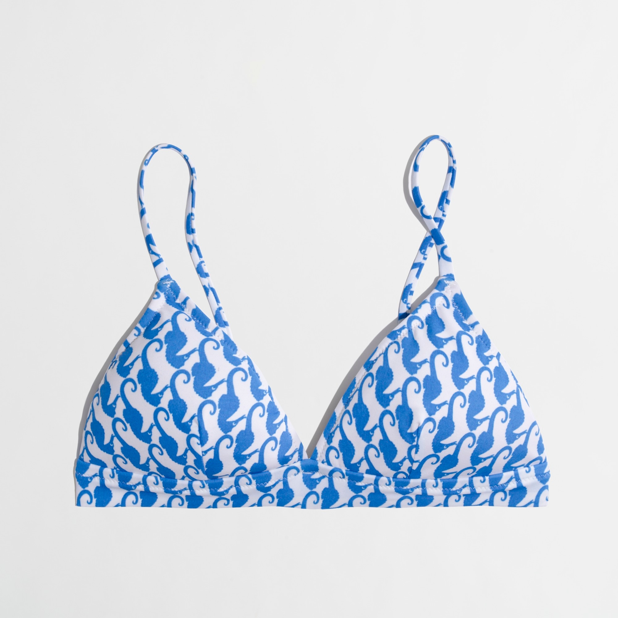 J.Crew Factory Factory triangle bikini top in cerulean sea