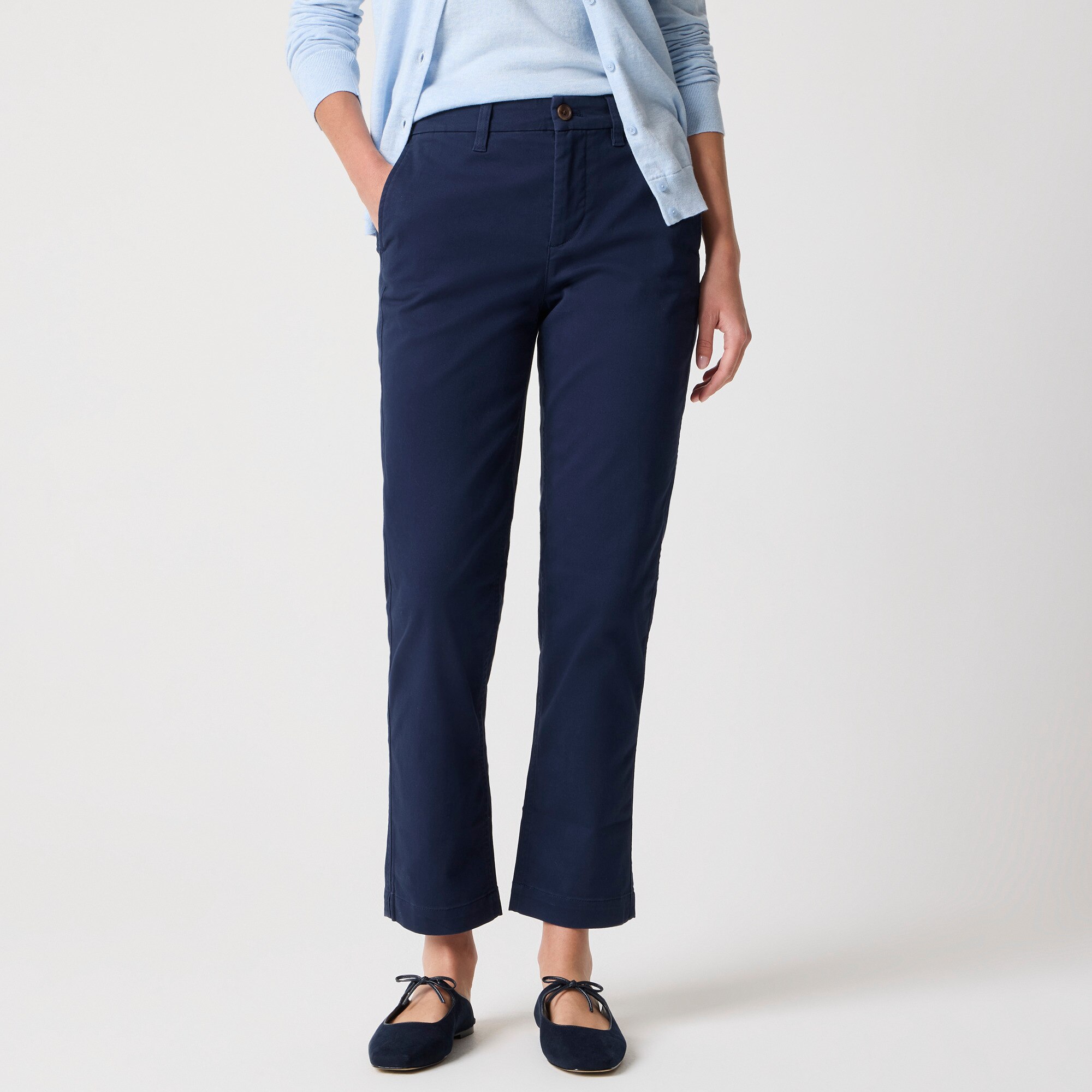 High-rise girlfriend chino pant