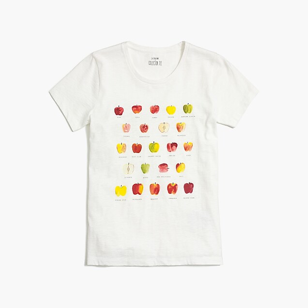 j.crew factory: apple graphic t-shirt