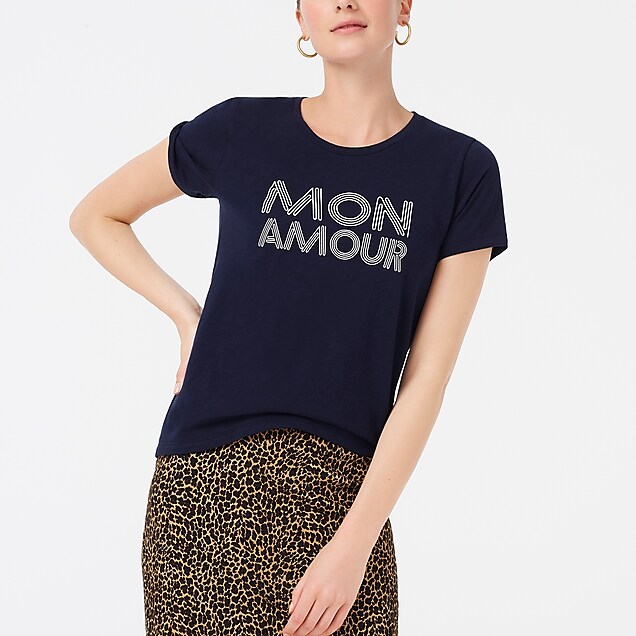j.crew factory: mon amour graphic t-shirt