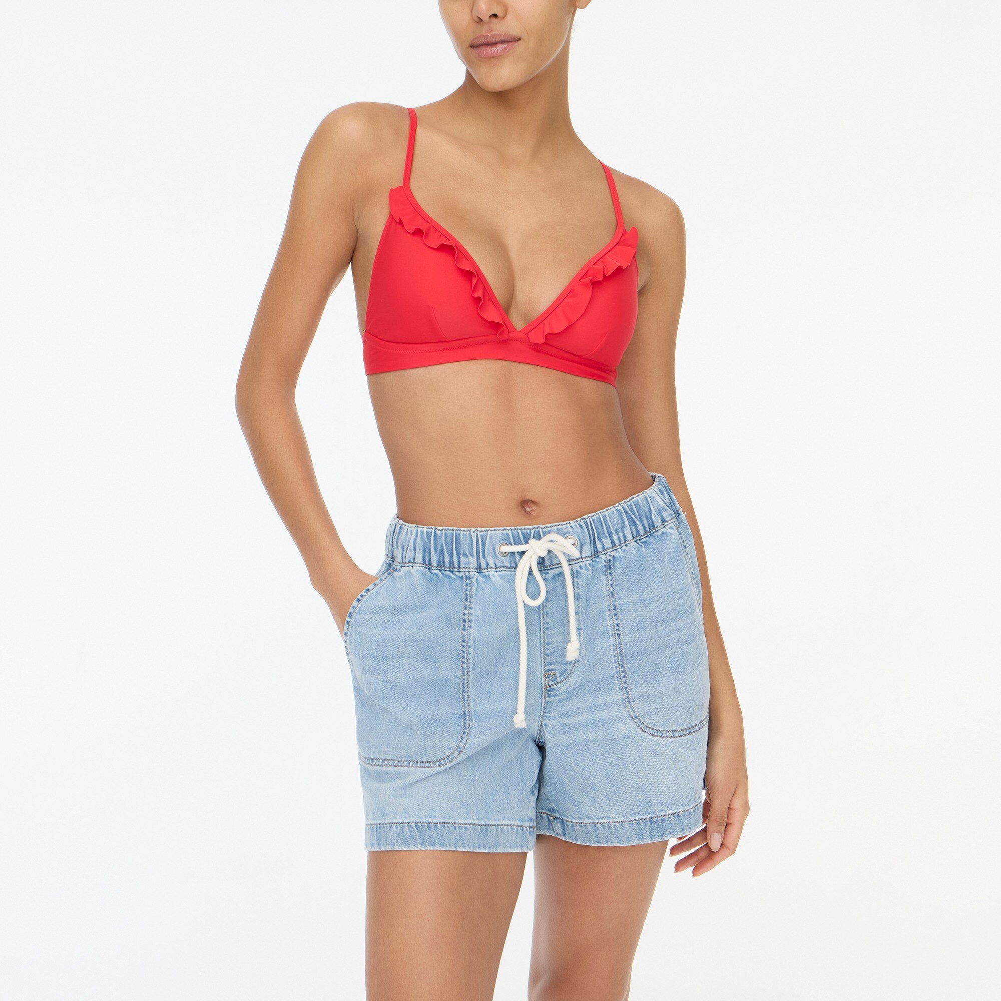 Ruffle french bikini top