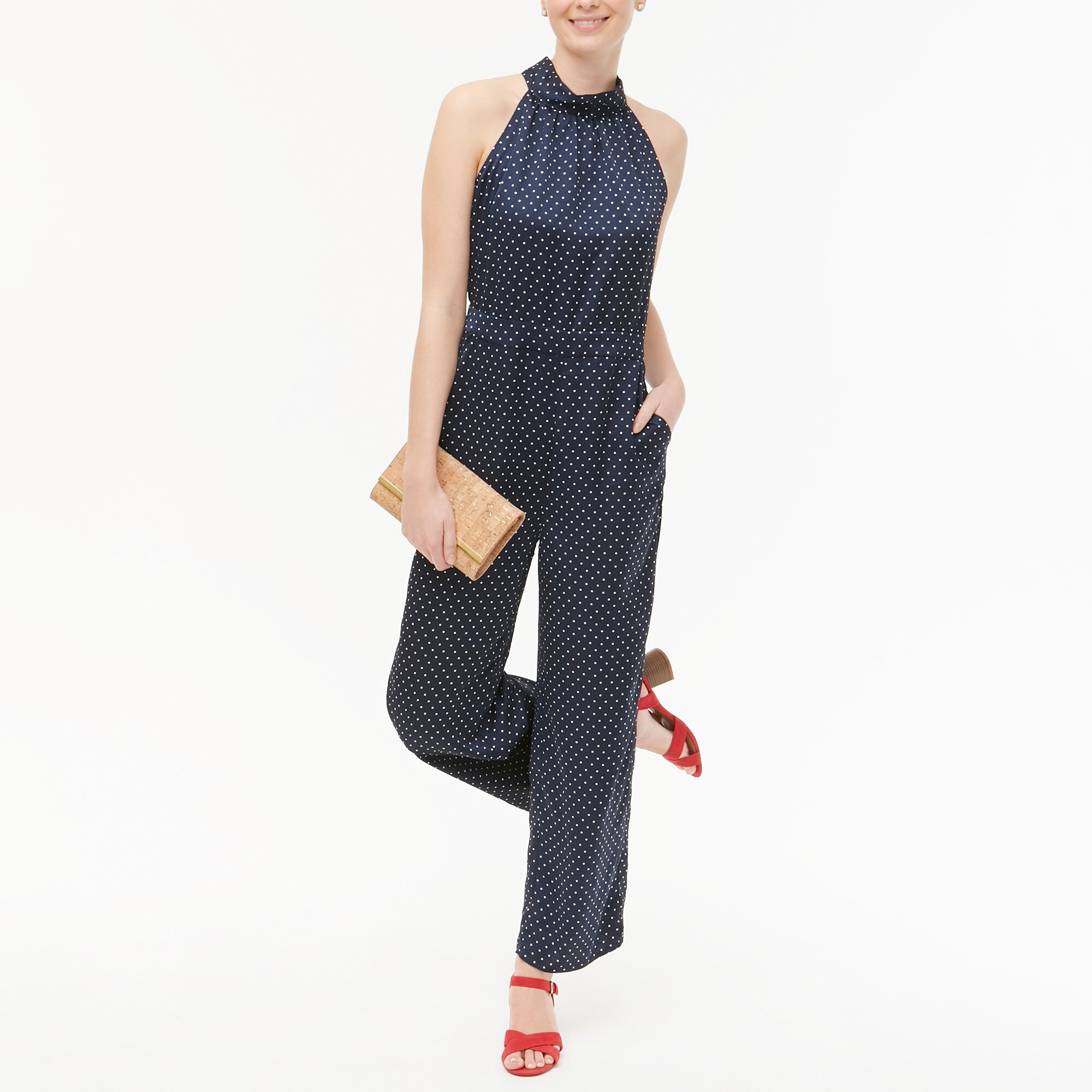 j crew halter jumpsuit