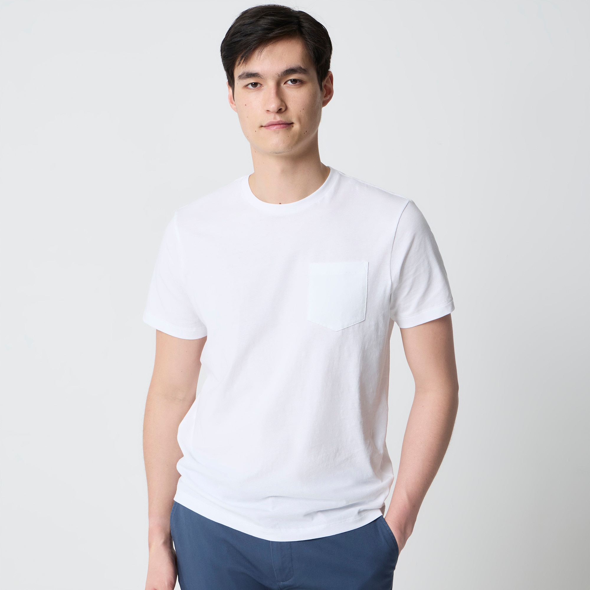 Washed Jersey Pocket Tee For Men | Factory
