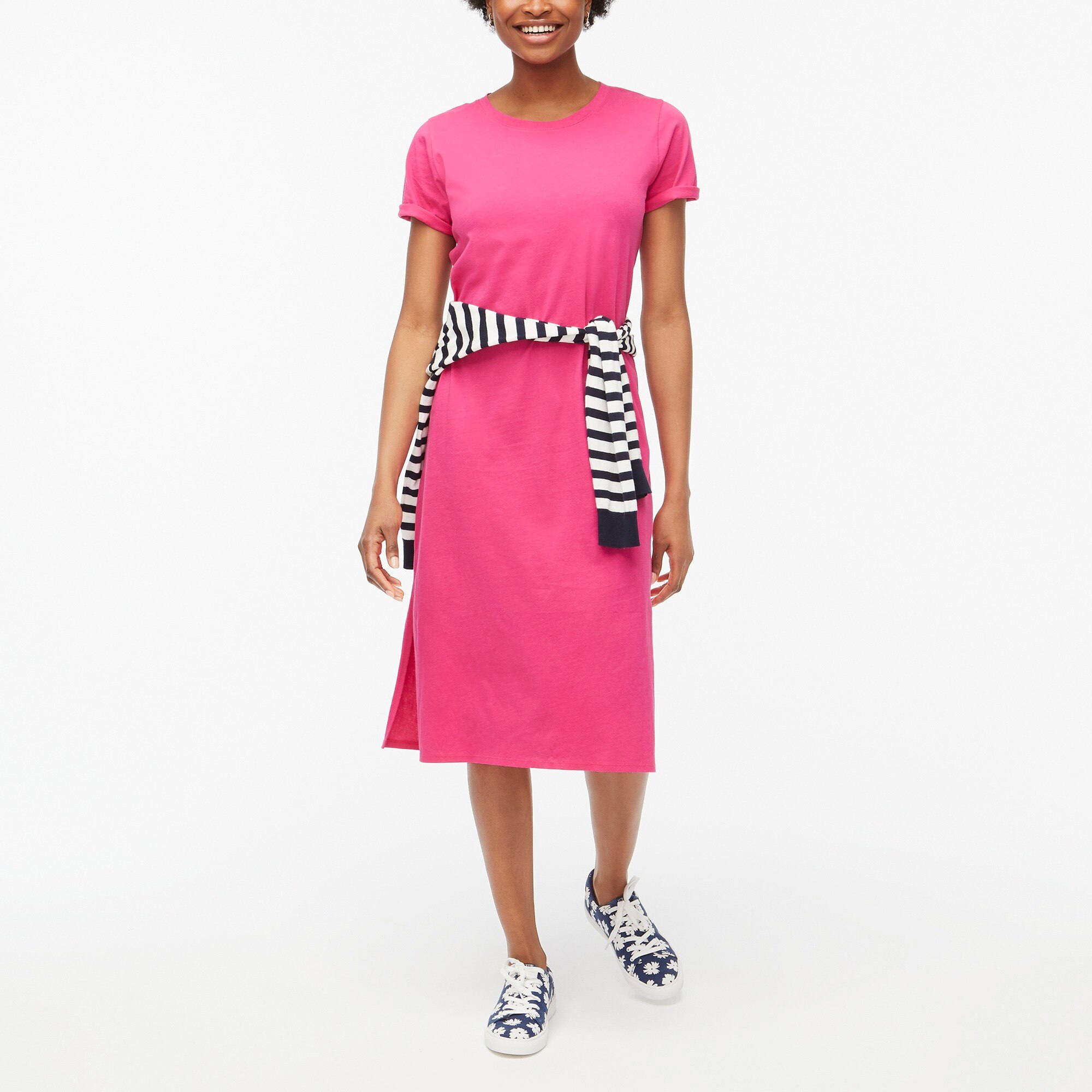j crew midi t shirt dress