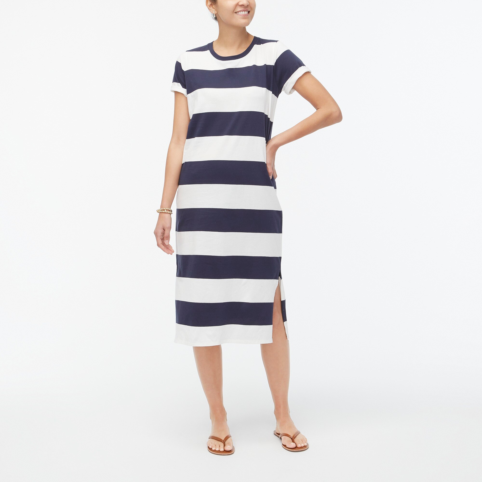 j crew midi t shirt dress