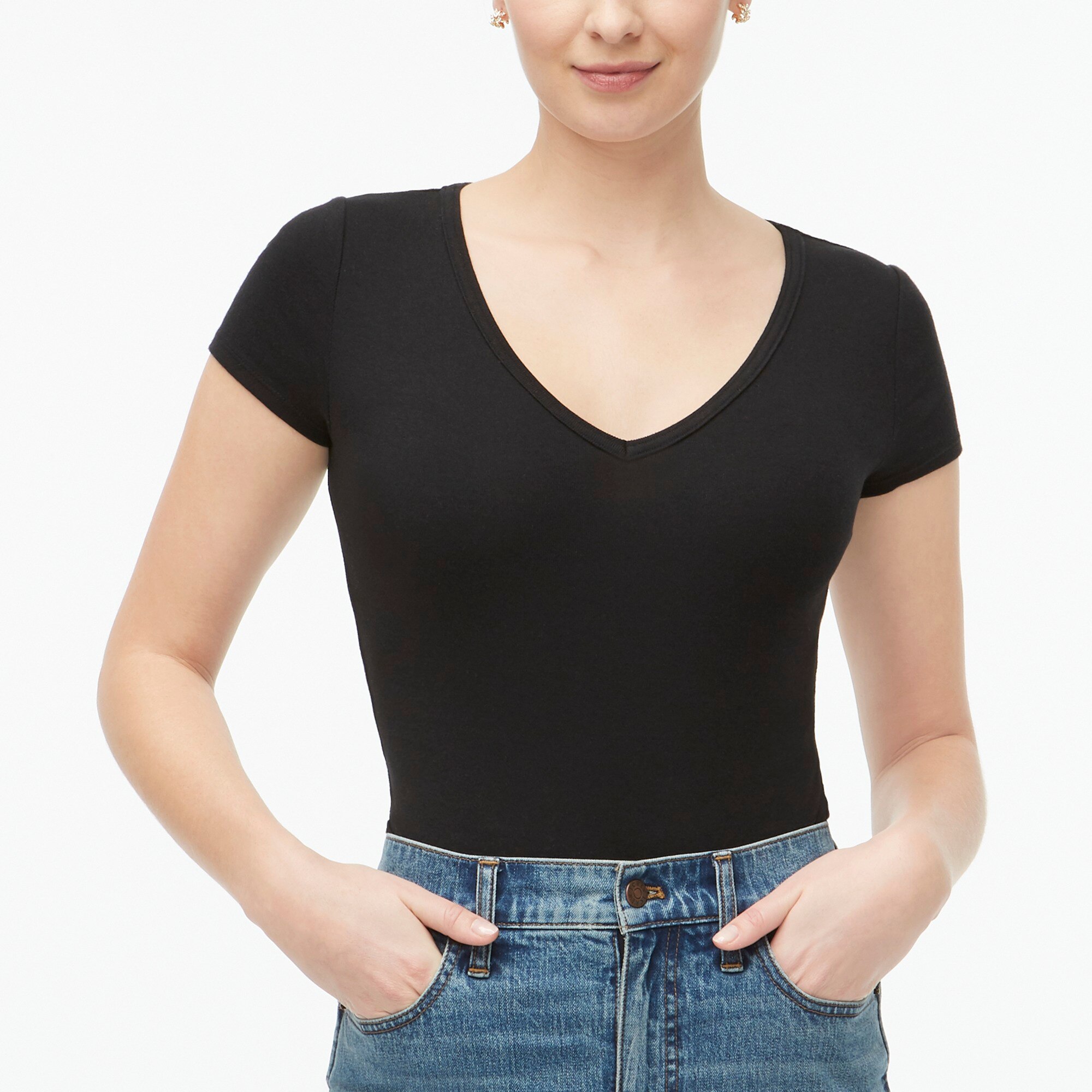 FactoryShortsleeve Vneck bodysuit DailyMail