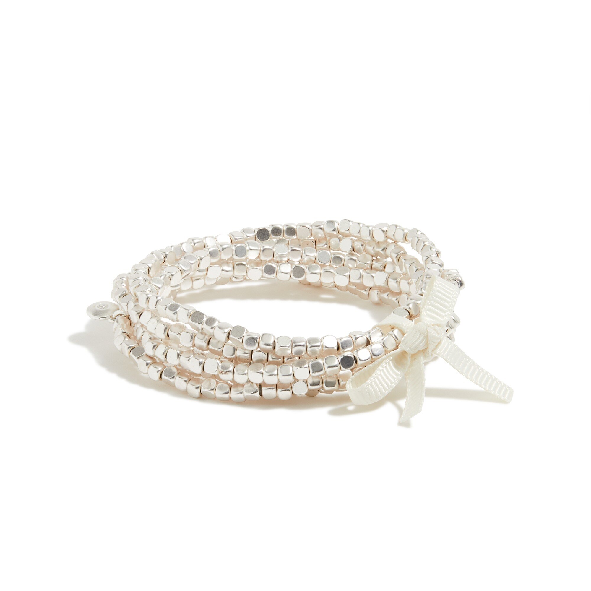 Tiny beads stretch bracelets set-of-six 40$