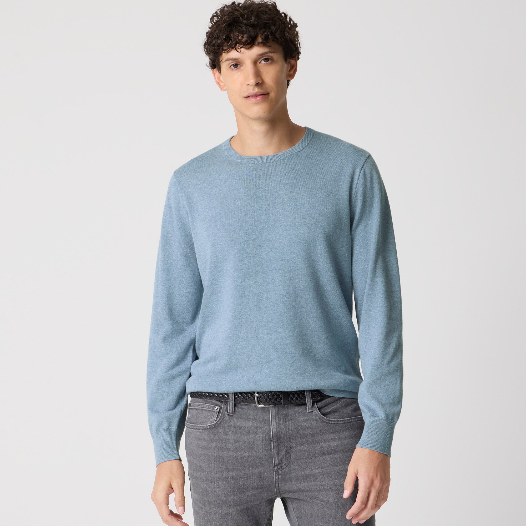 Cotton crewneck sweater-tee