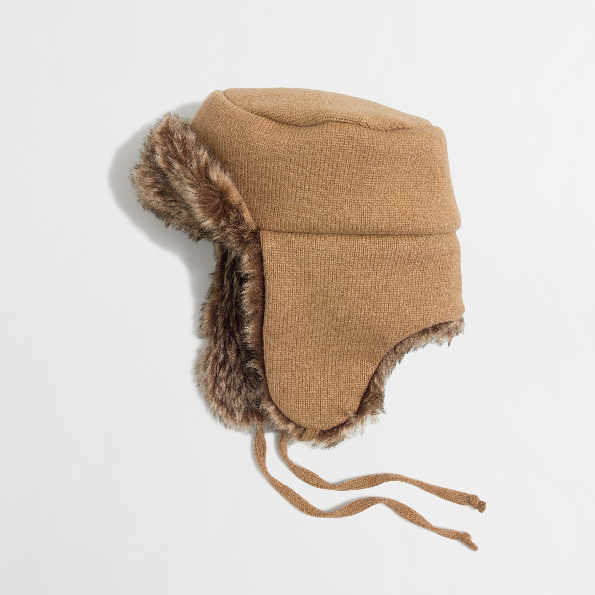 J.Crew Factory: Factory faux-fur-lined trapper hat
