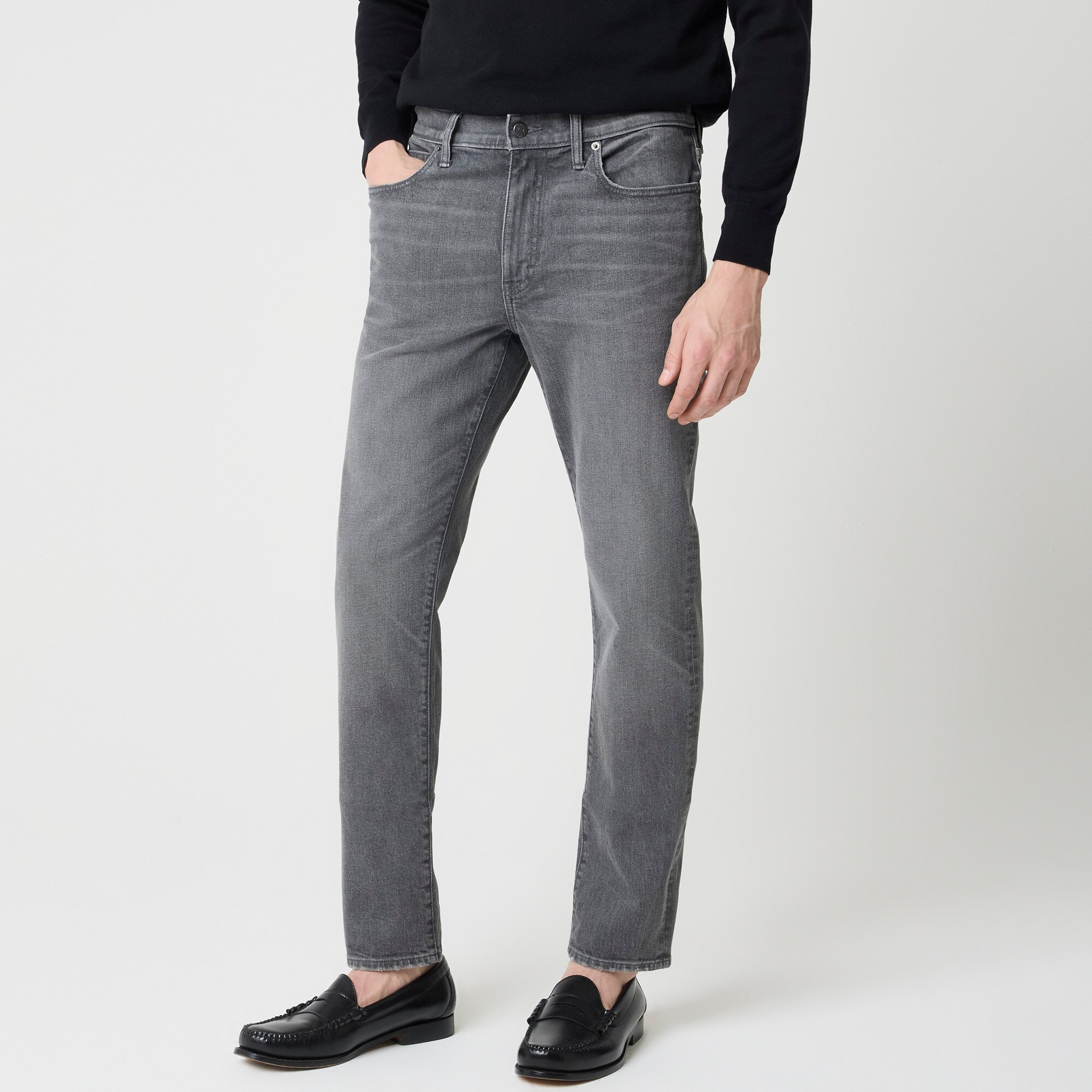 Straight-fit grey jean