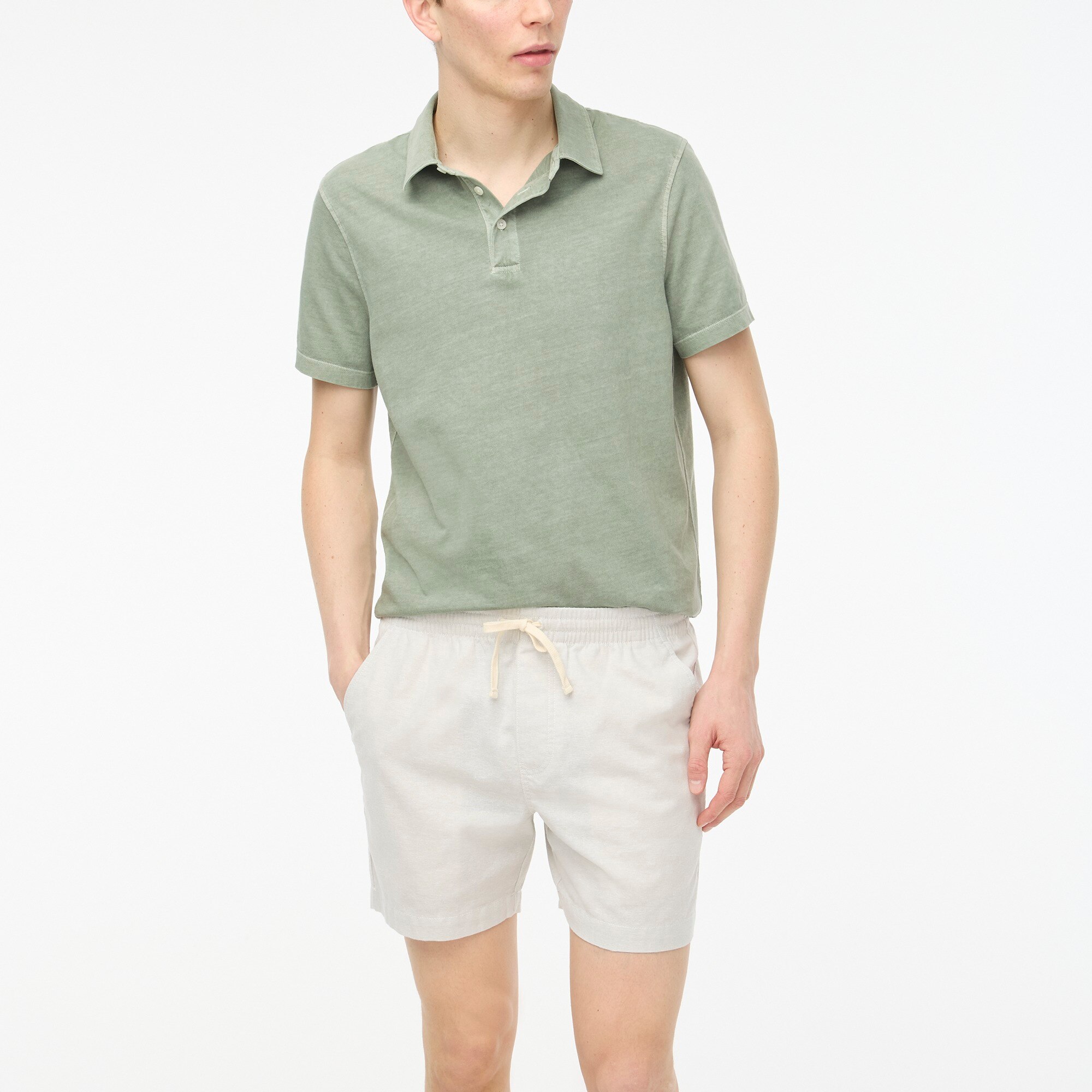 Linen-blend dock short