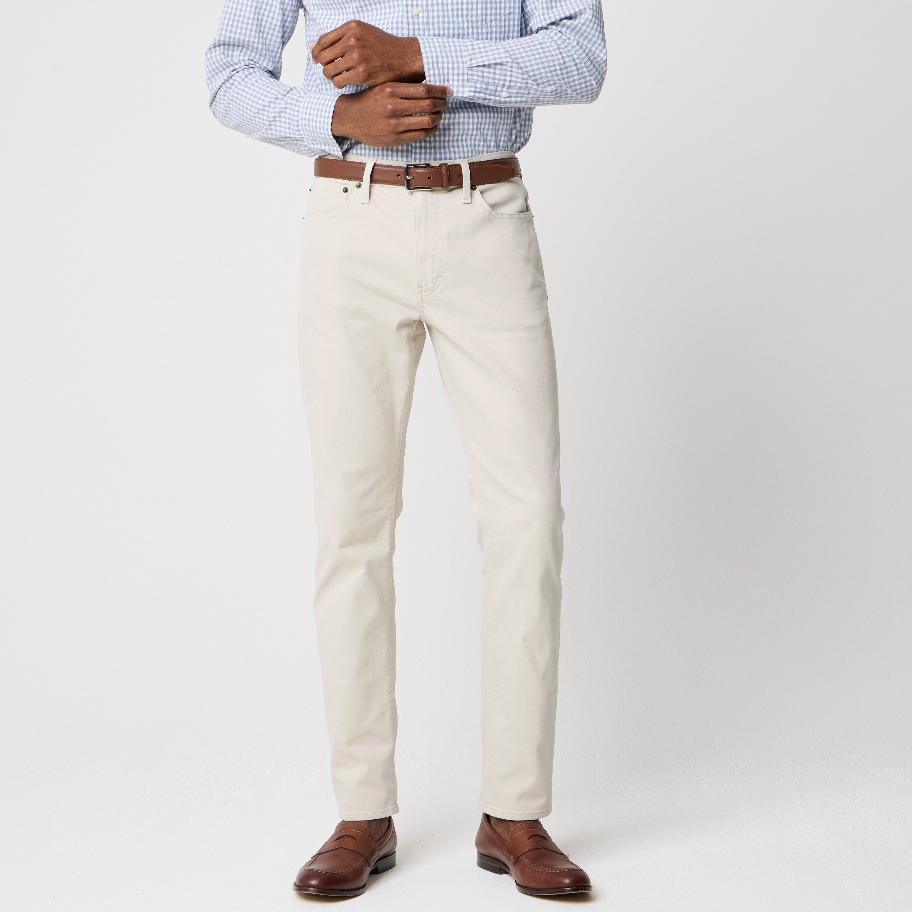 Straight-fit Garment-dyed Five-pocket Pant For Men | Factory
