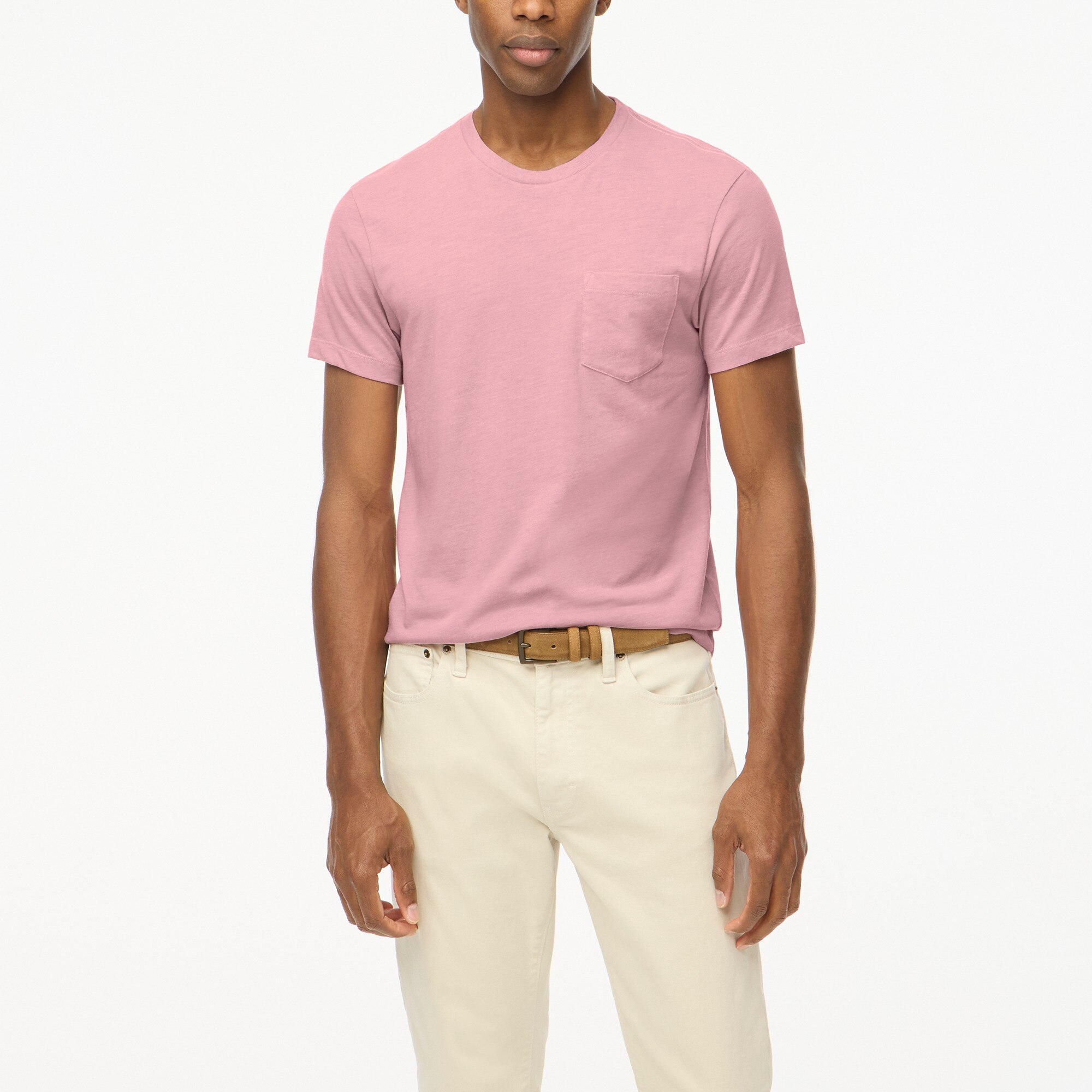 Washed jersey pocket tee