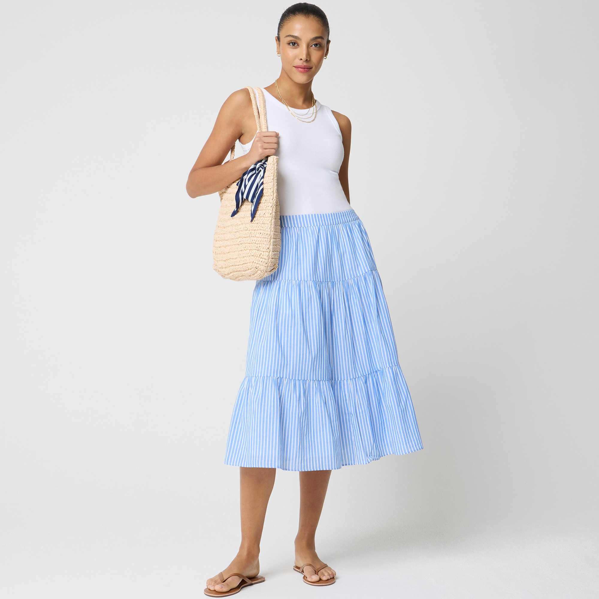 Tiered midi skirt 80$