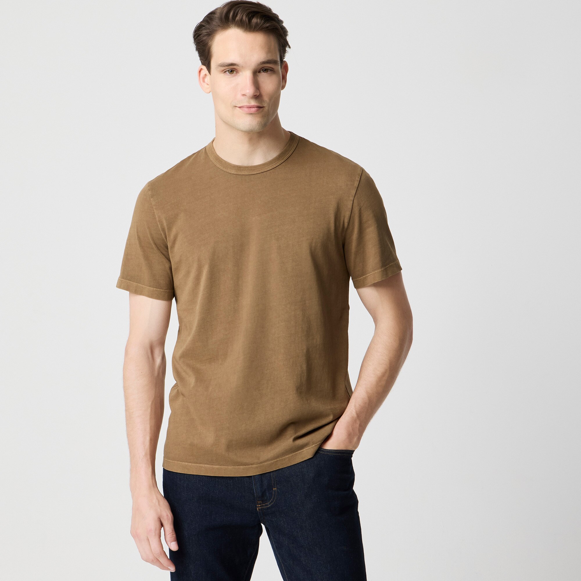 新品　Lon GARMENT-DYED TEE Garment-dyed Tee For Men | Factory