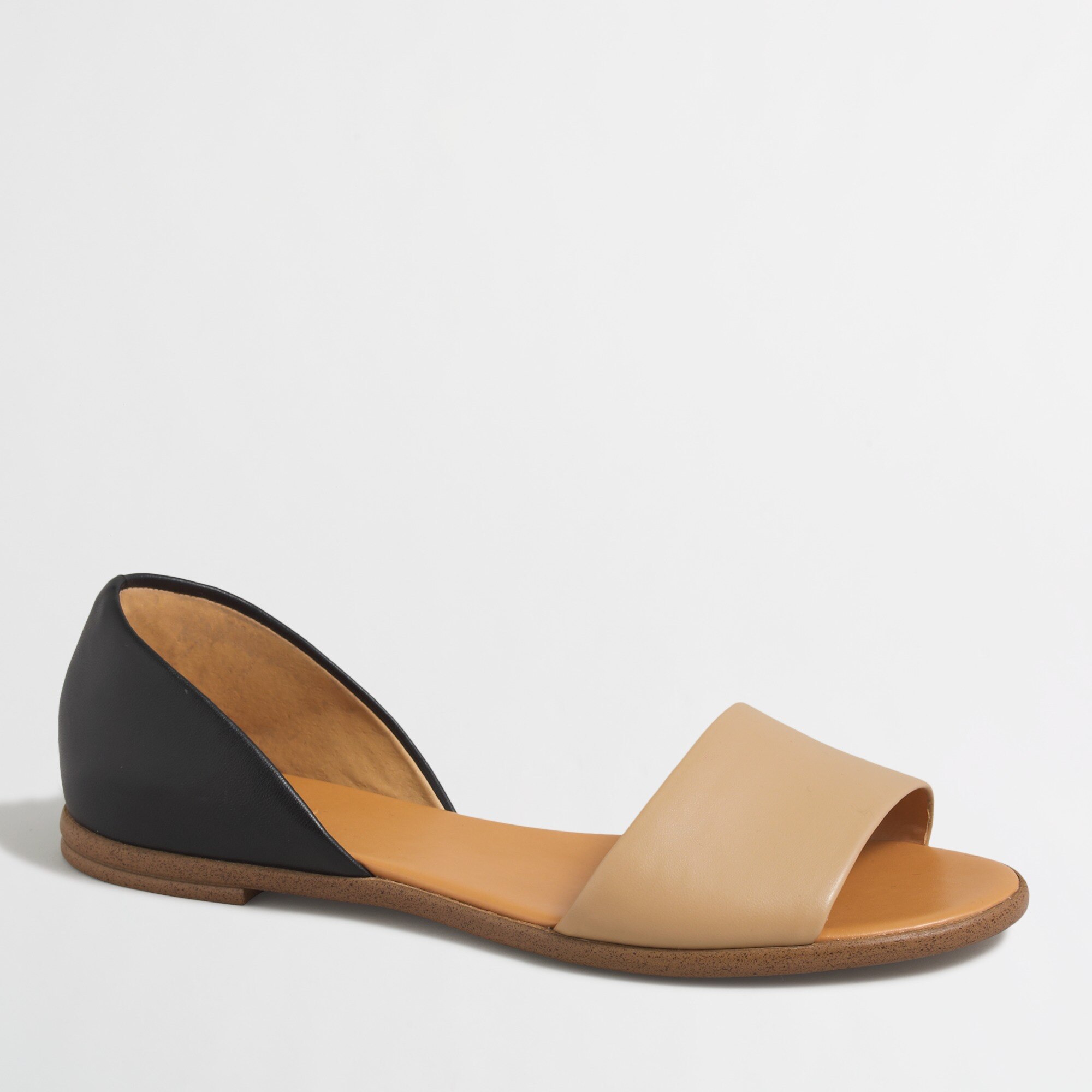 j crew peep toe flats