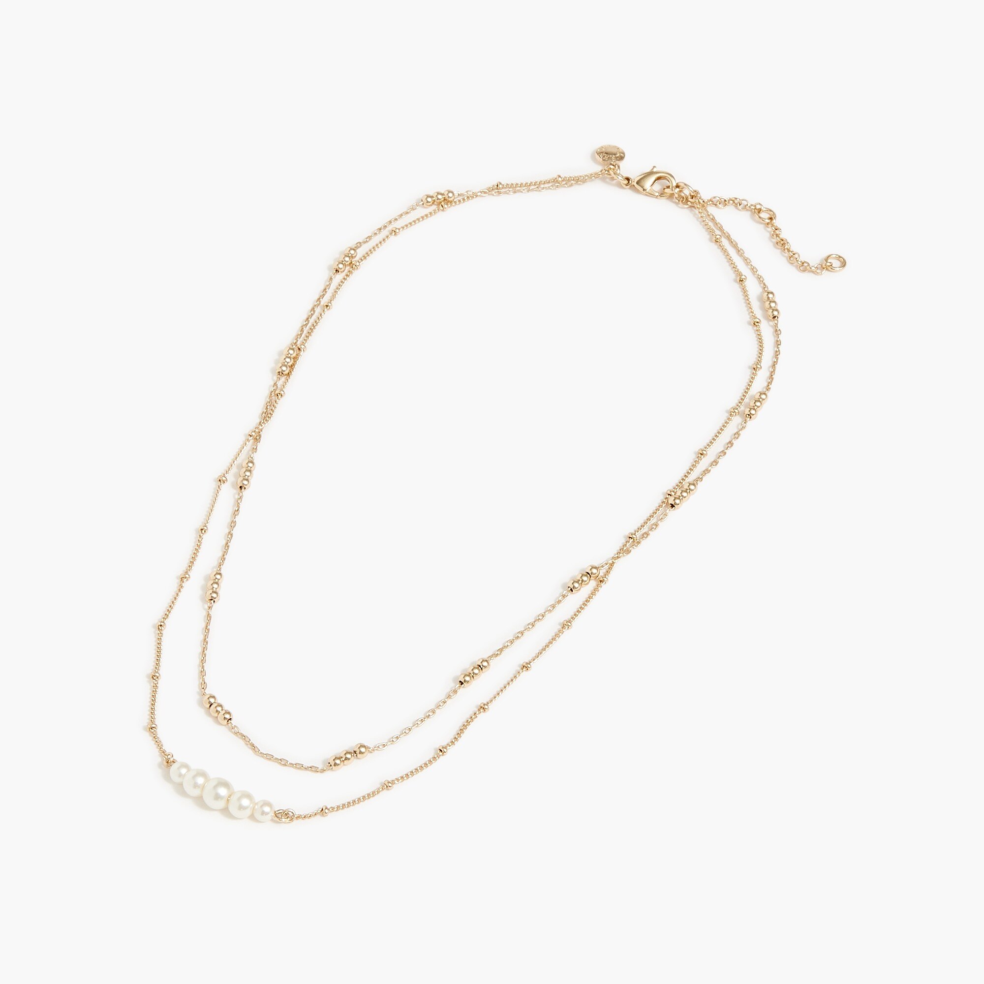 Beaded pearl layering necklace 30$
