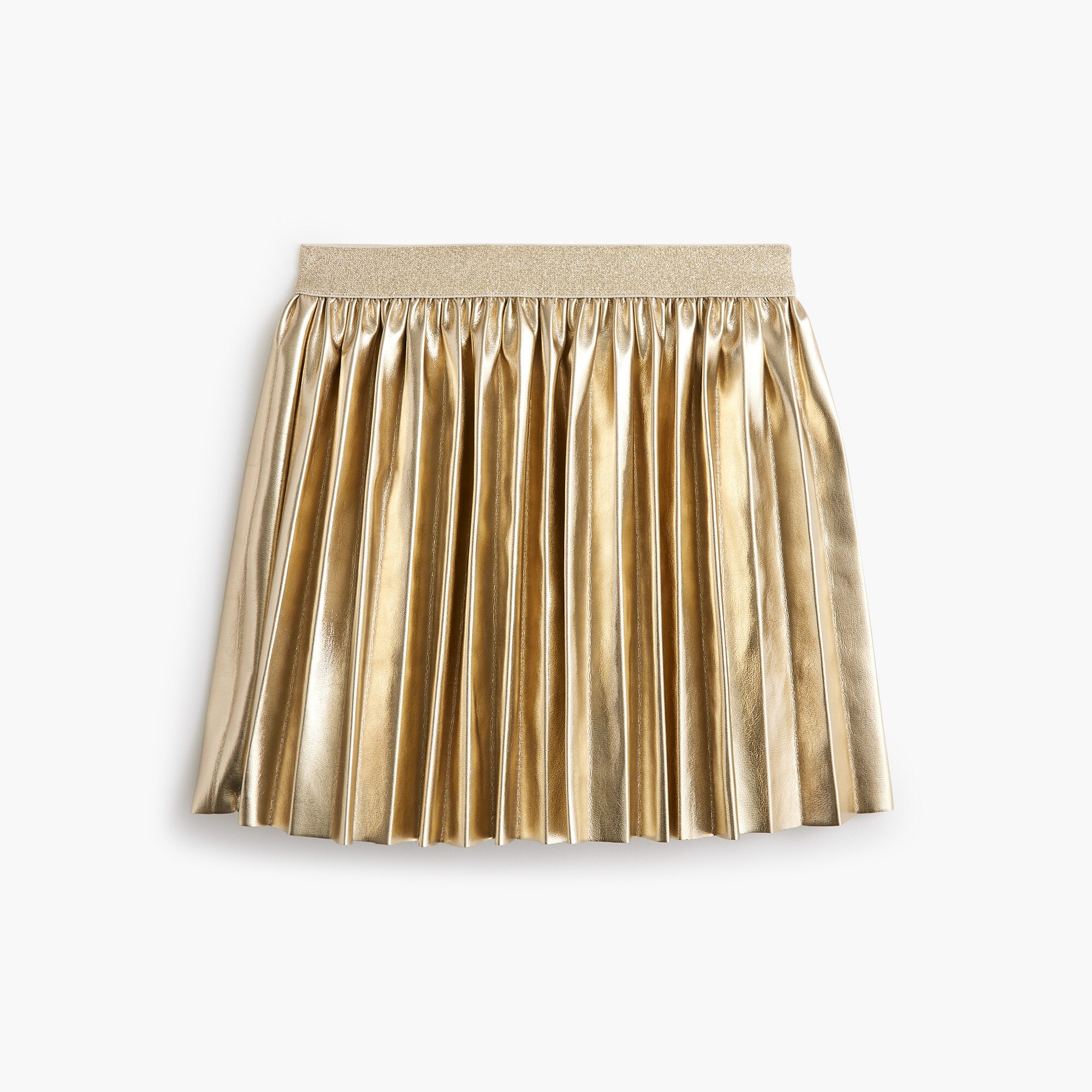 Girls faux-leather pleated skirt 56$