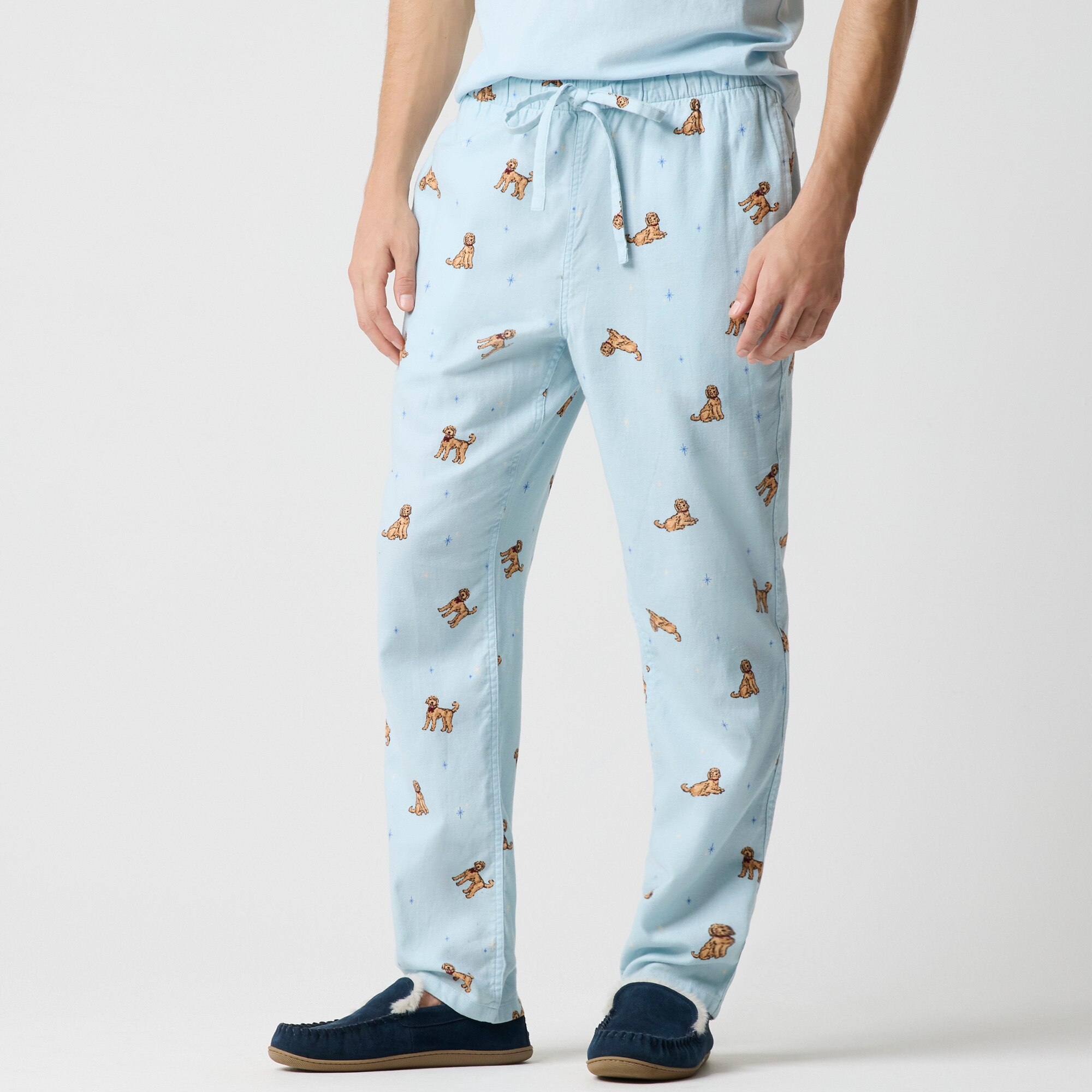 Goldendoodle flannel pajama pant