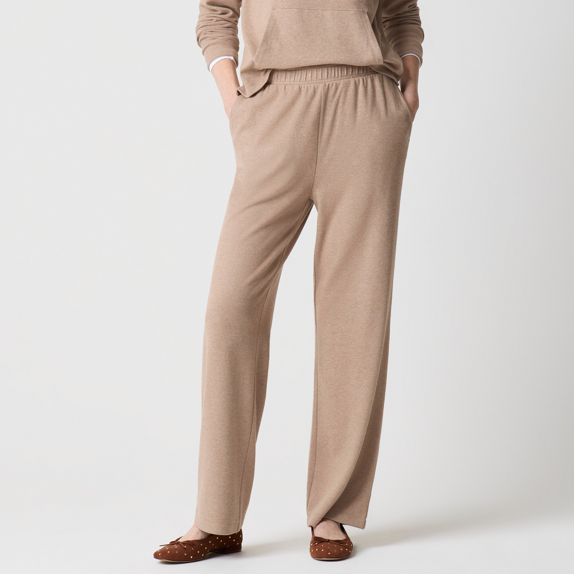 Soft straight-leg sweatpant