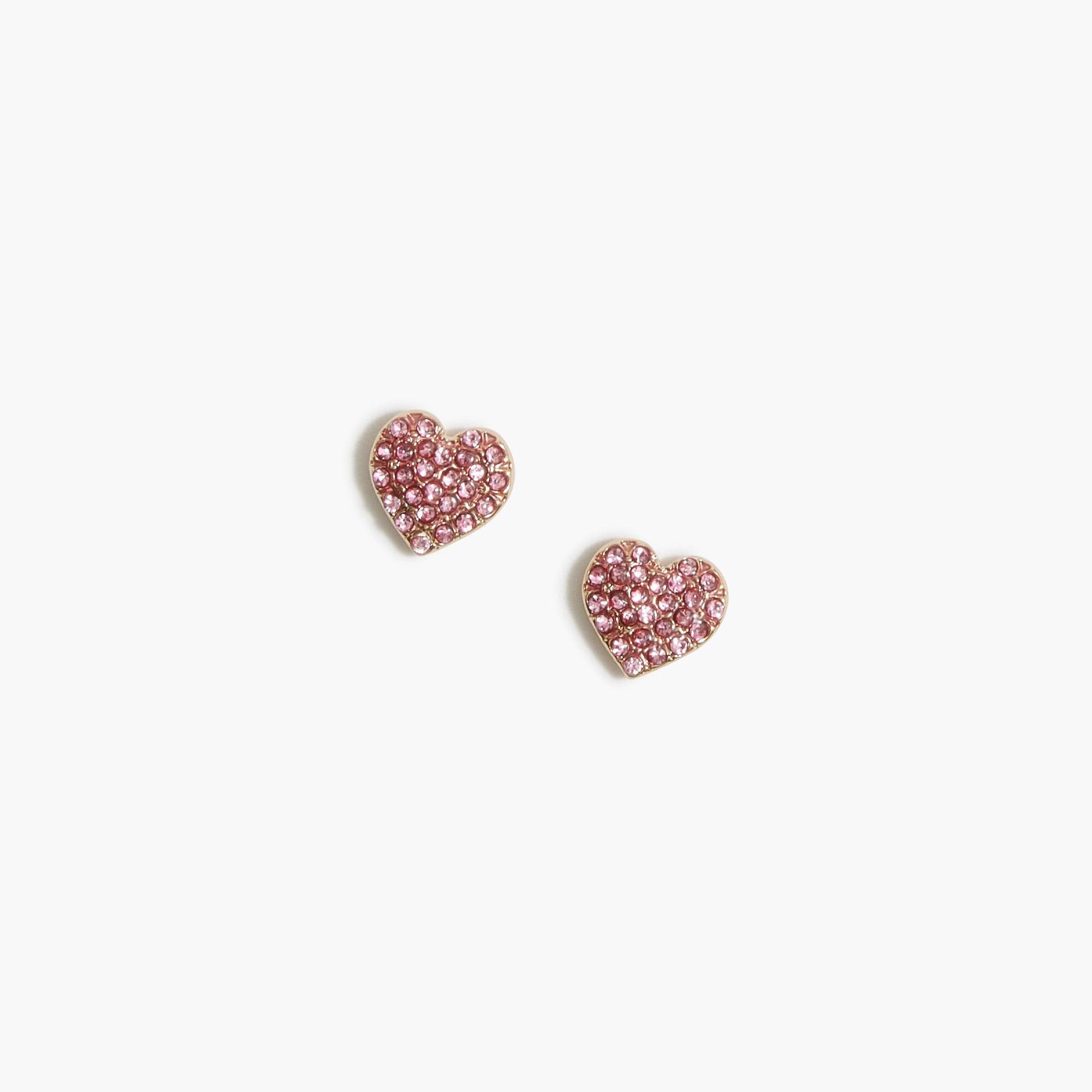 PavÃ© heart studs
