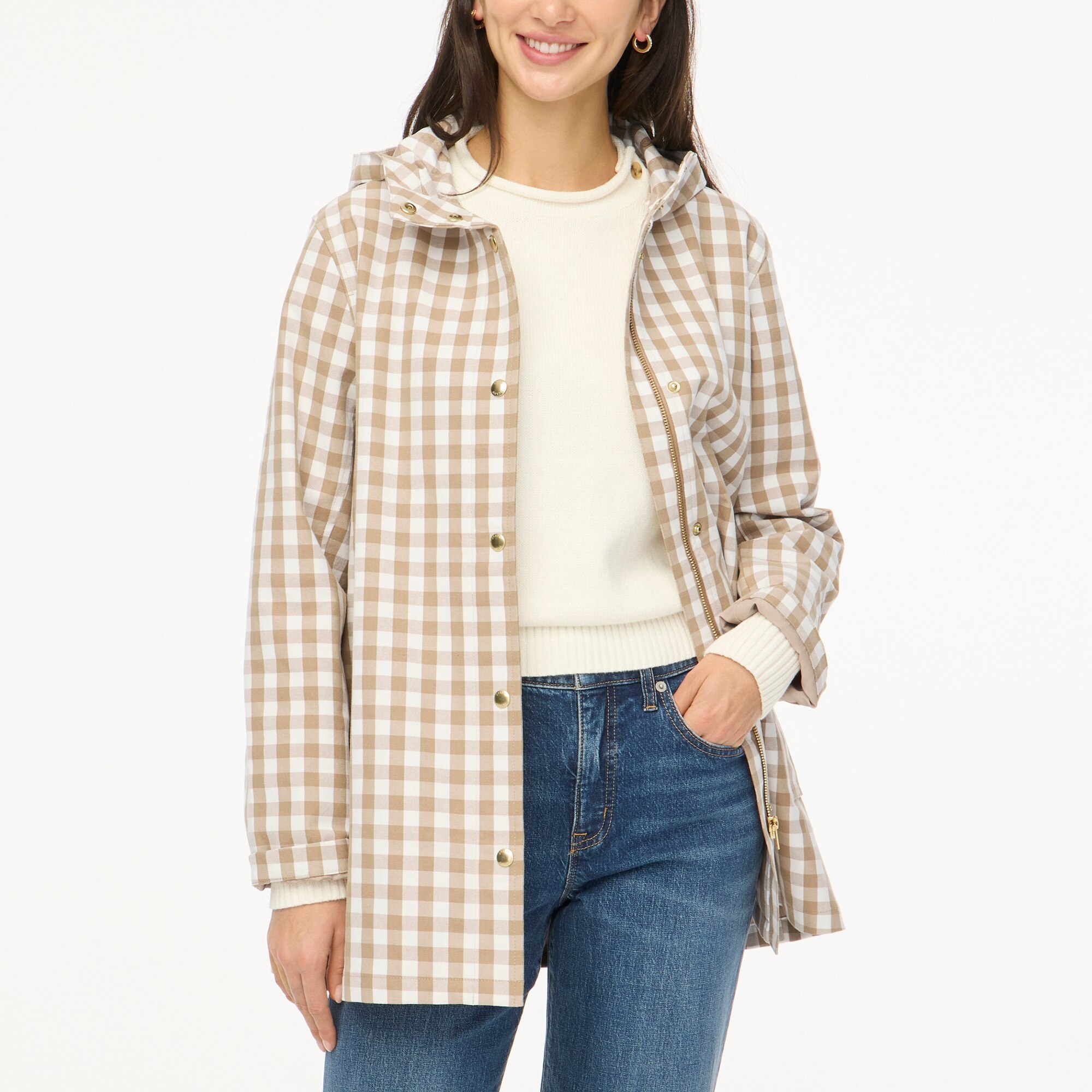 Water-repellent anorak-style jacket
