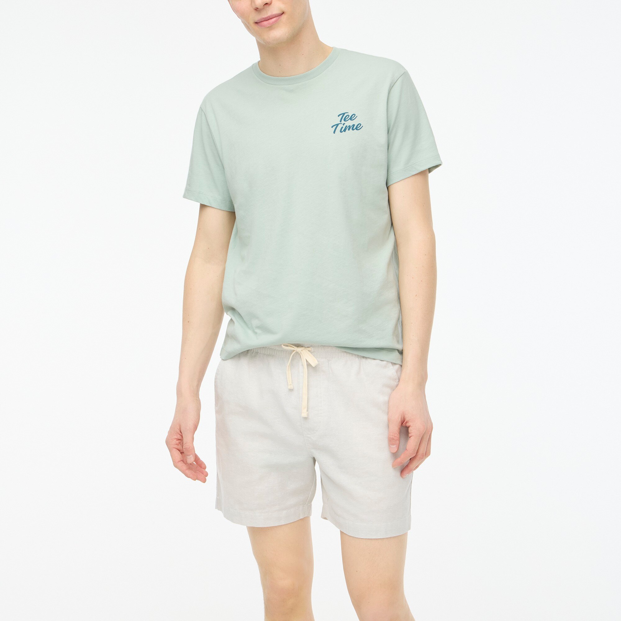 "Tee time" golf clubs graphic tee