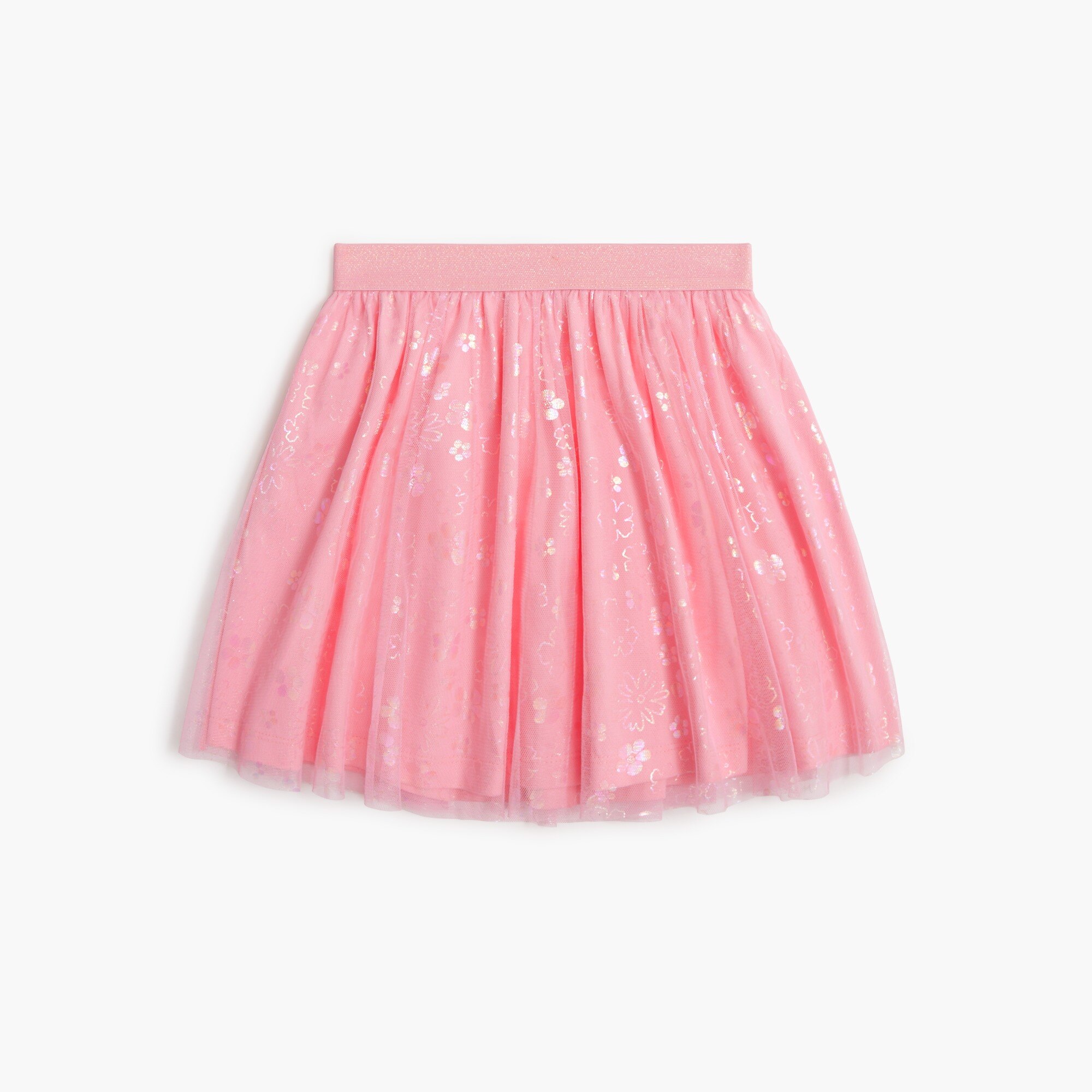 Girls flower-print tulle skirt 35$