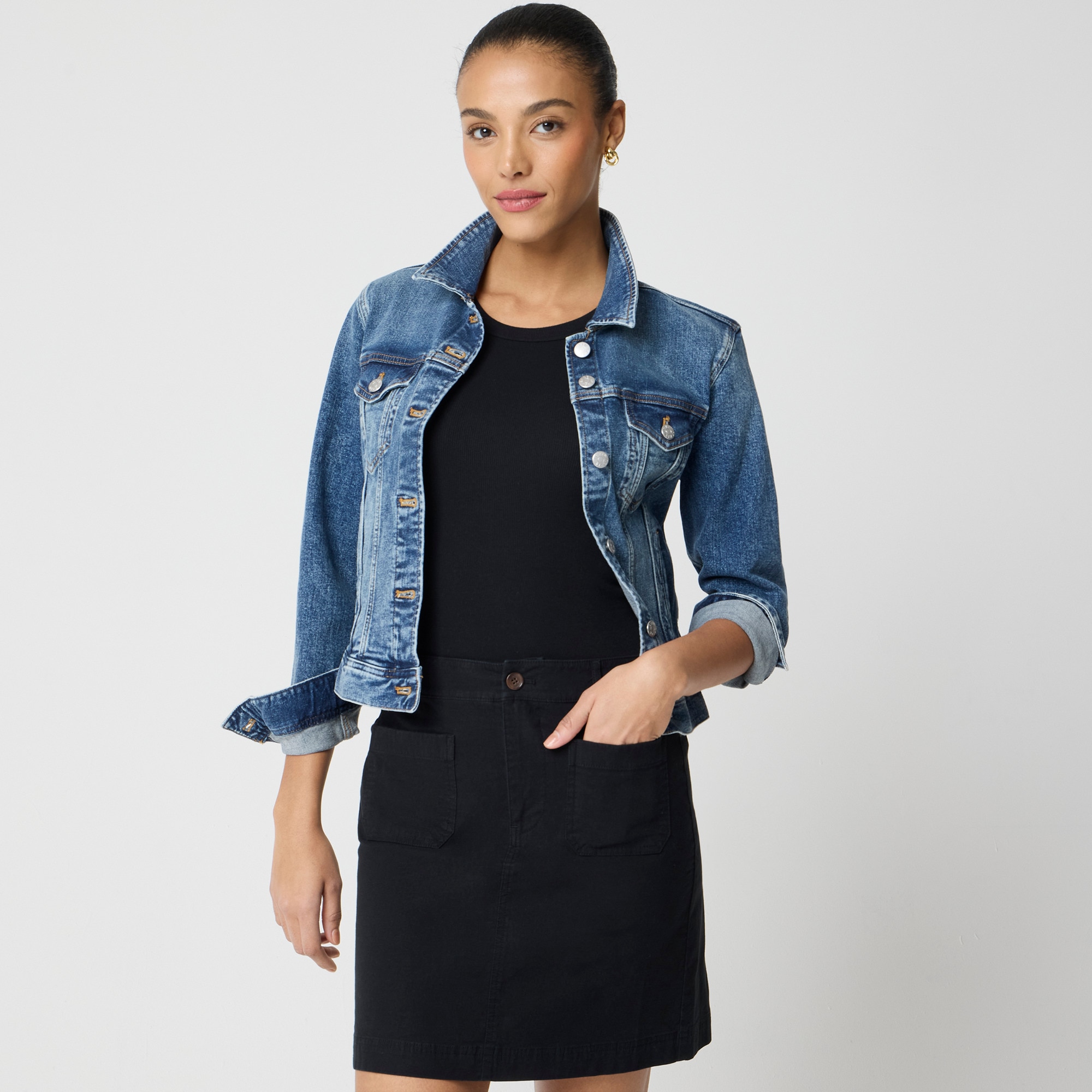 Lizzie patch-pocket mini skirt 40$