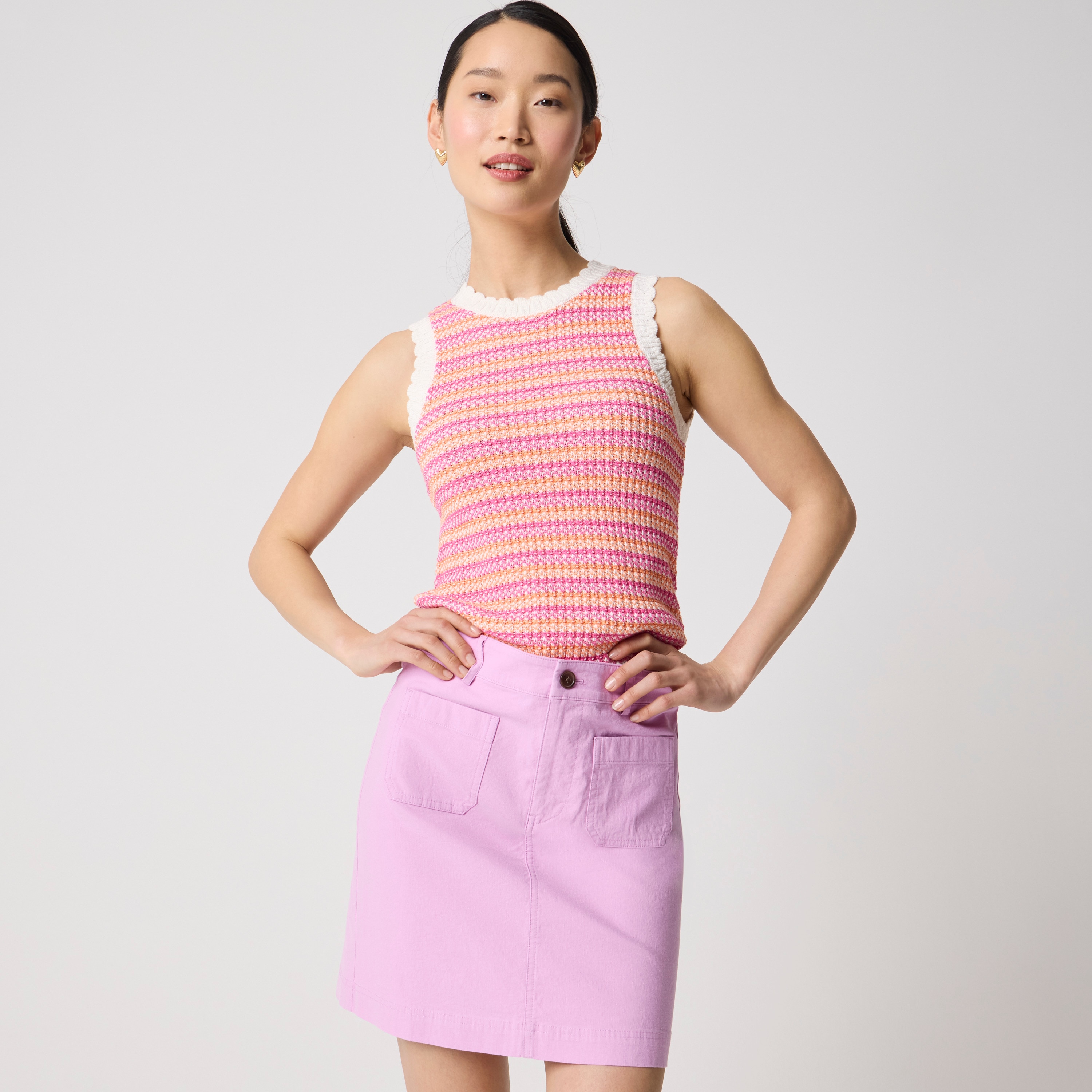 Lizzie patch-pocket mini skirt 53$