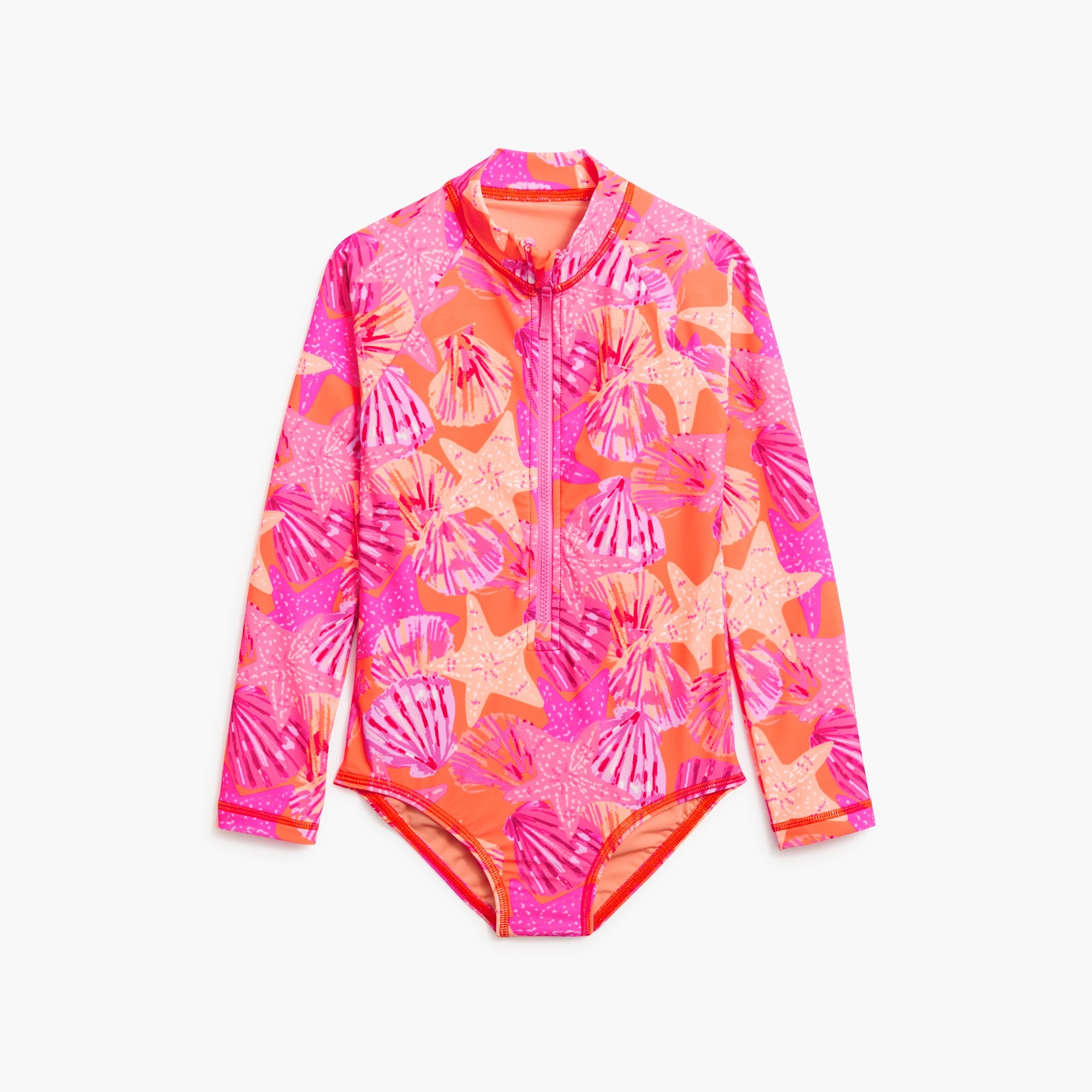 Girls' short-sleeve ombré flower pajama set