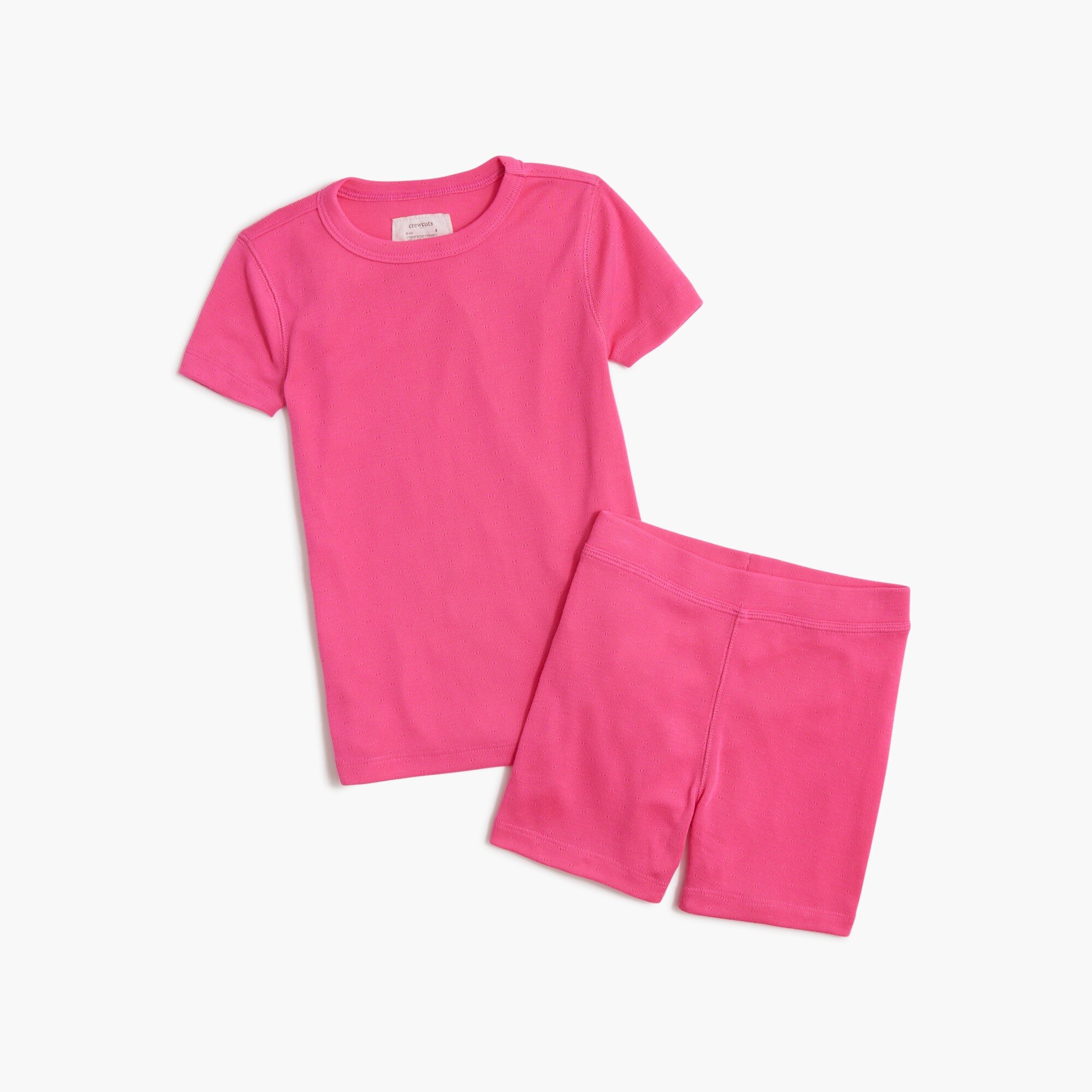 Girls' short-sleeve ombré flower pajama set