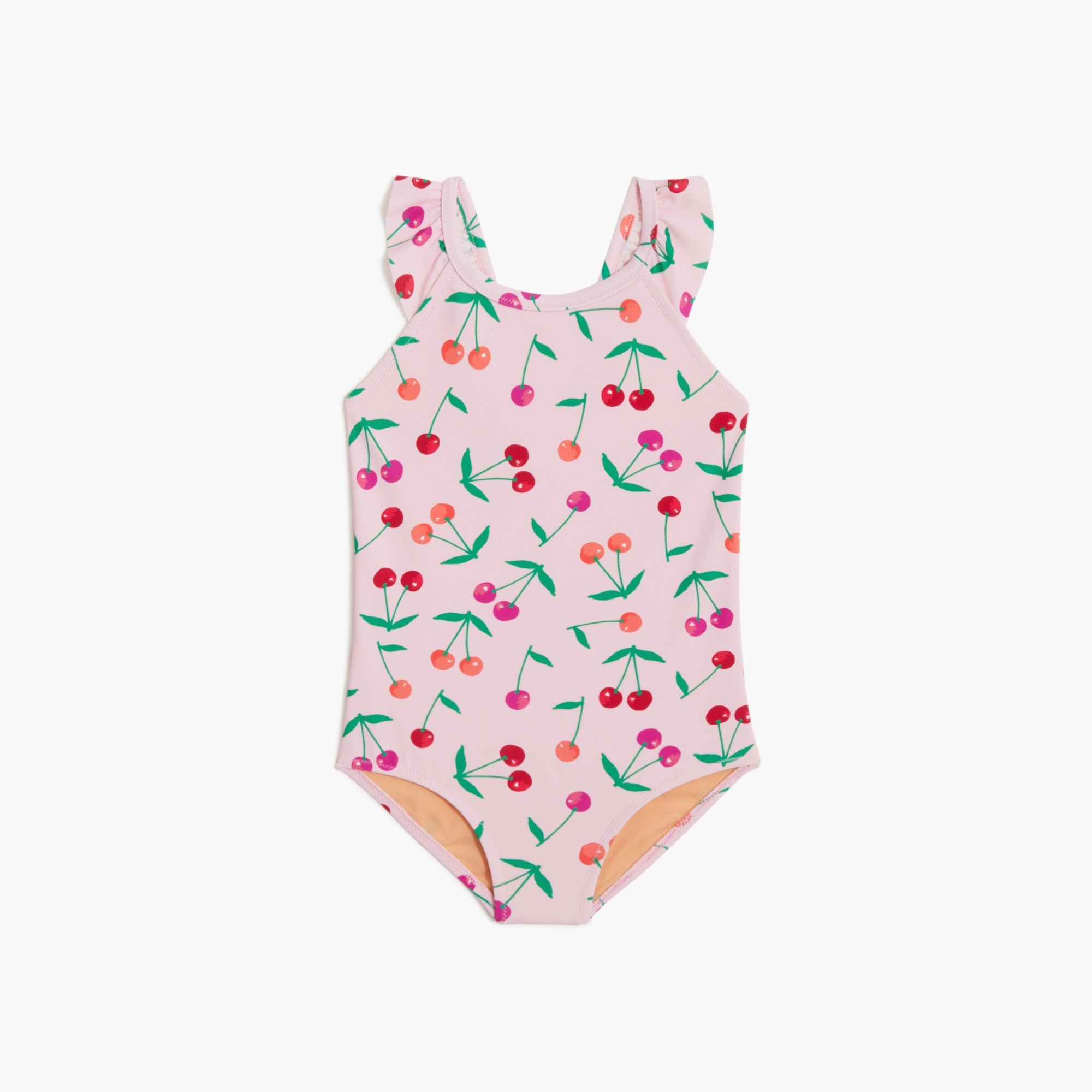 Girls' short-sleeve ombré flower pajama set