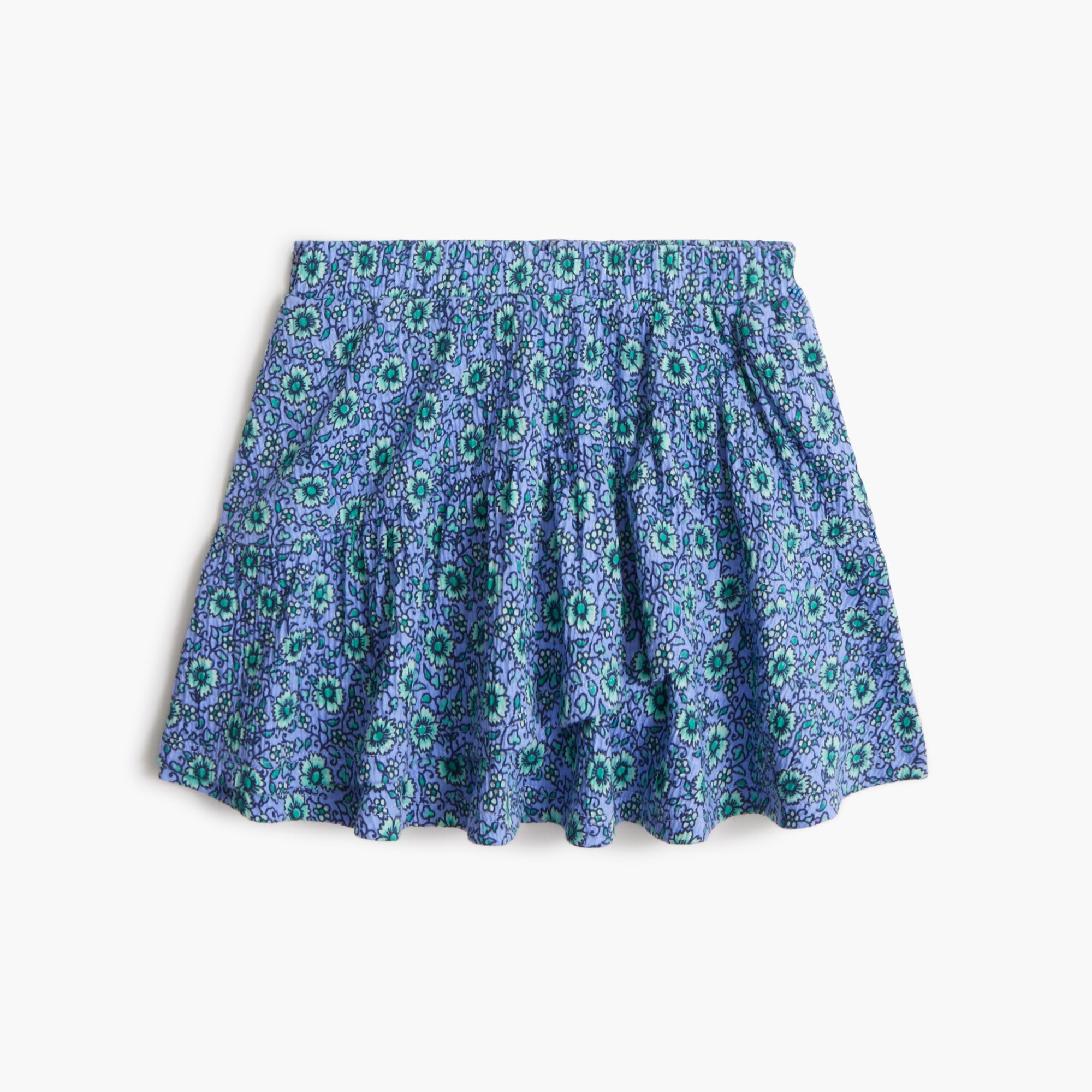 Girls floral crinkle-knit skort 42$