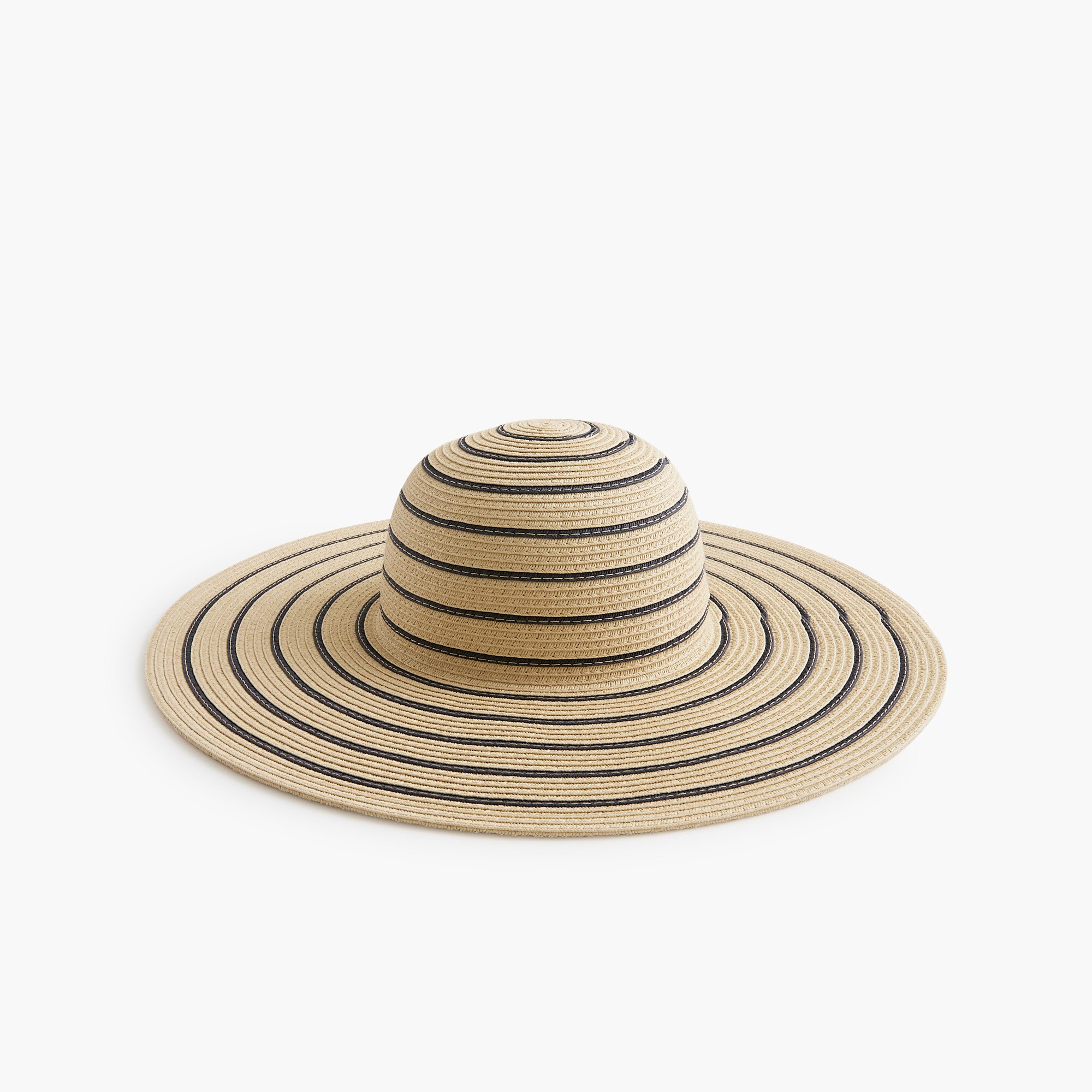 Striped Wide-brim Hat For Women | Factory