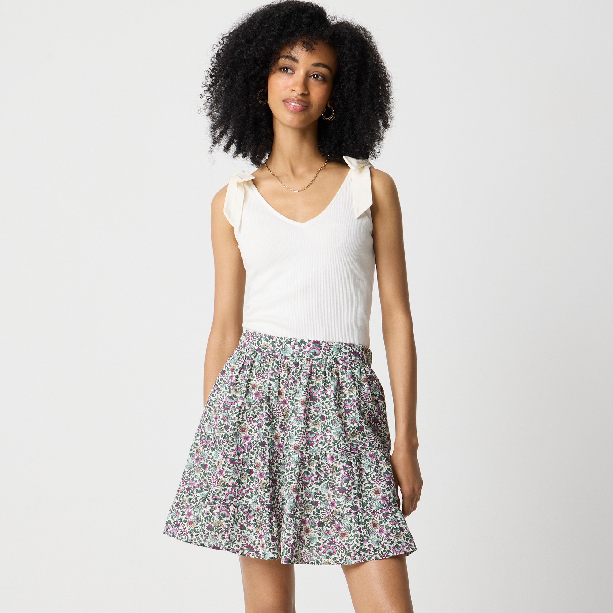 Tiered mini skirt 35$