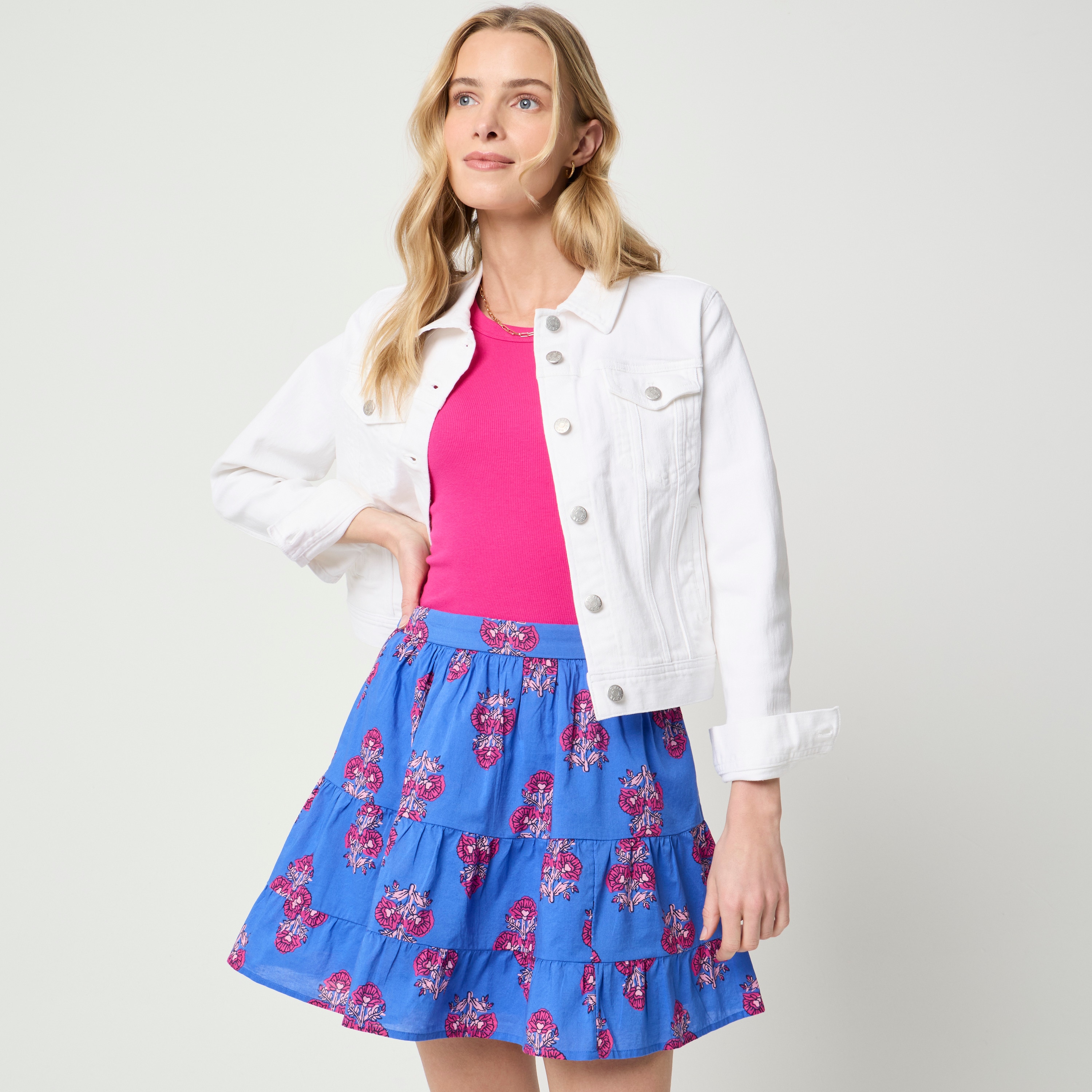 Tiered mini skirt 49$